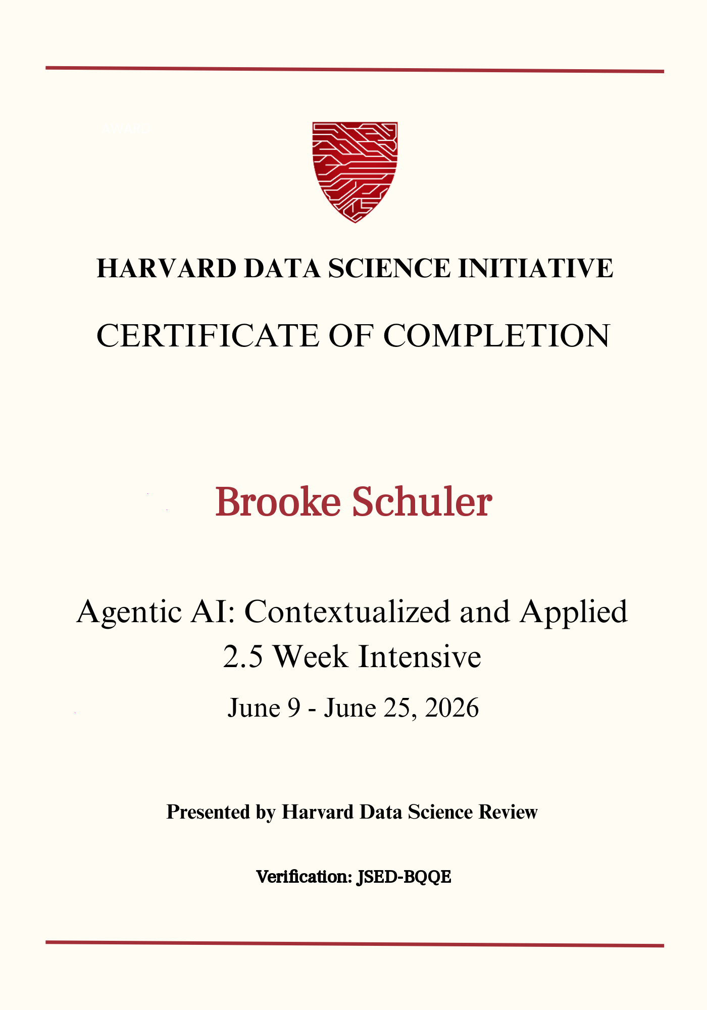 User Certificate