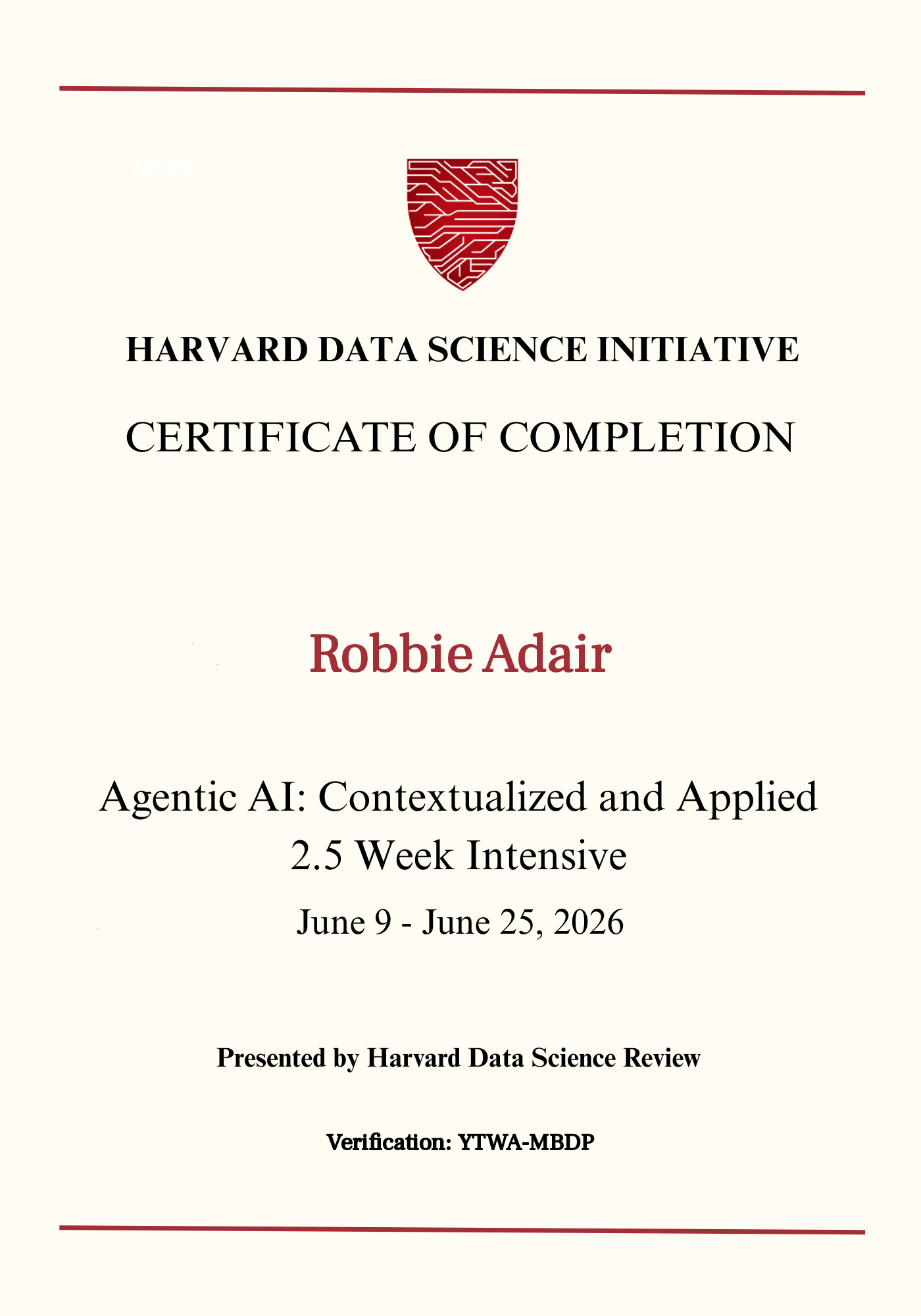 User Certificate