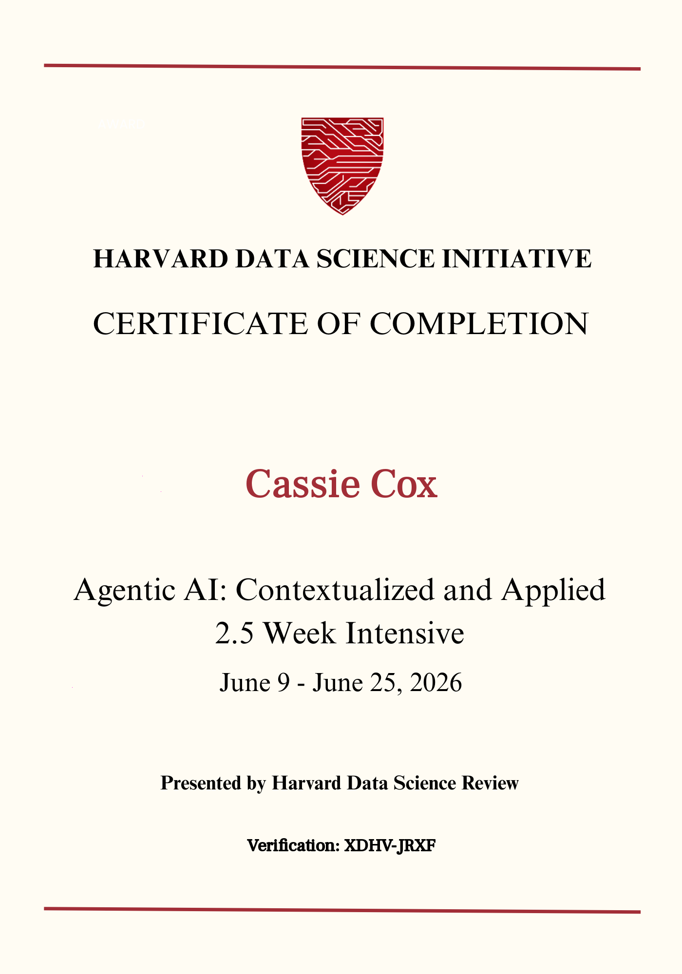 User Certificate