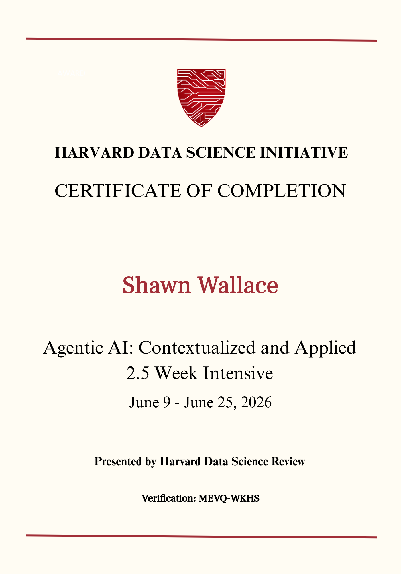 User Certificate