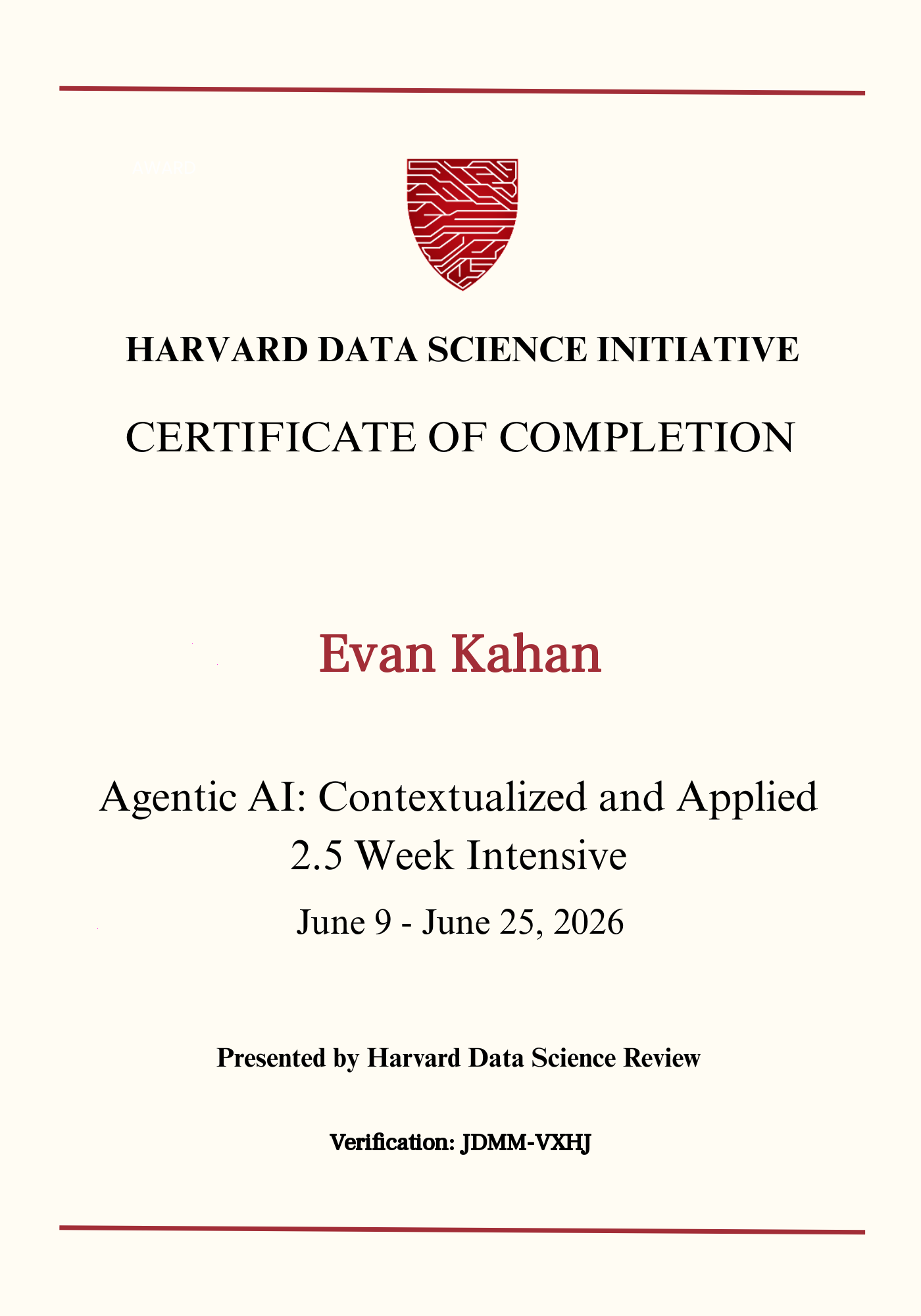 User Certificate