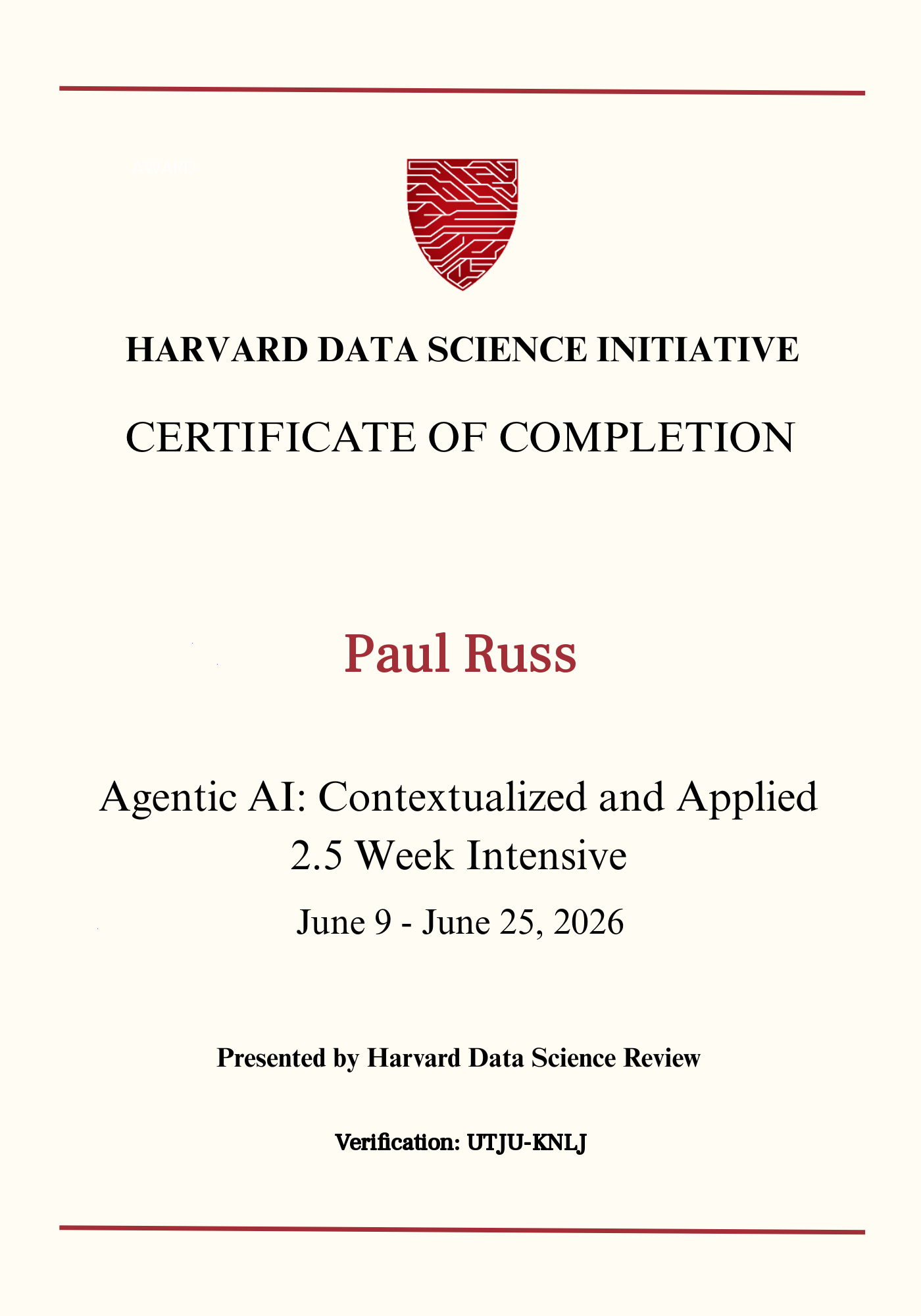 User Certificate