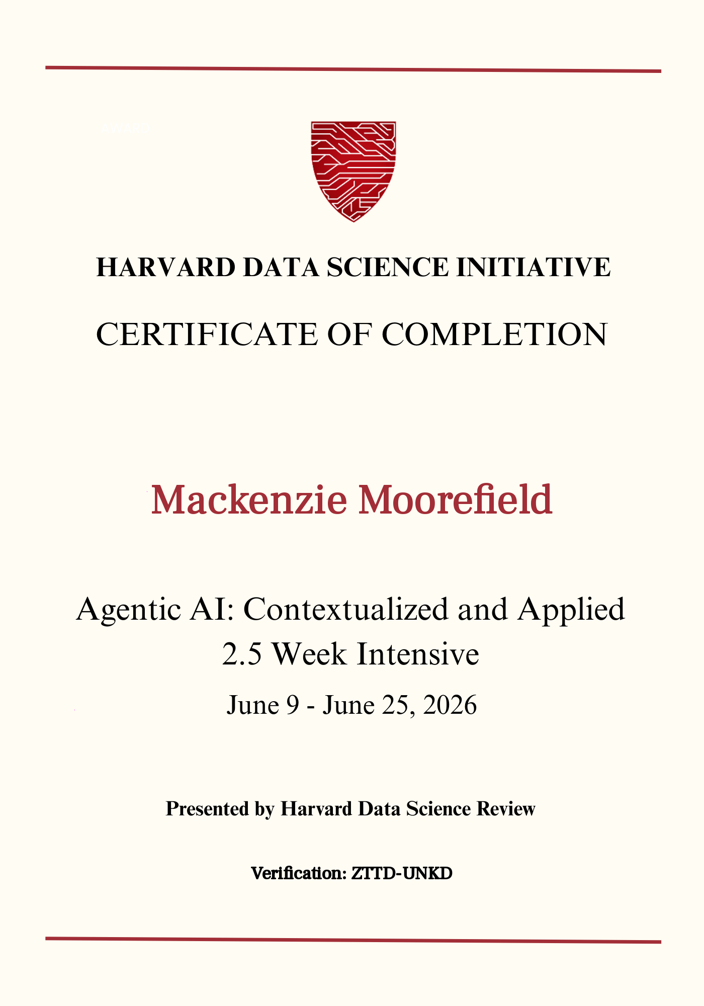 User Certificate