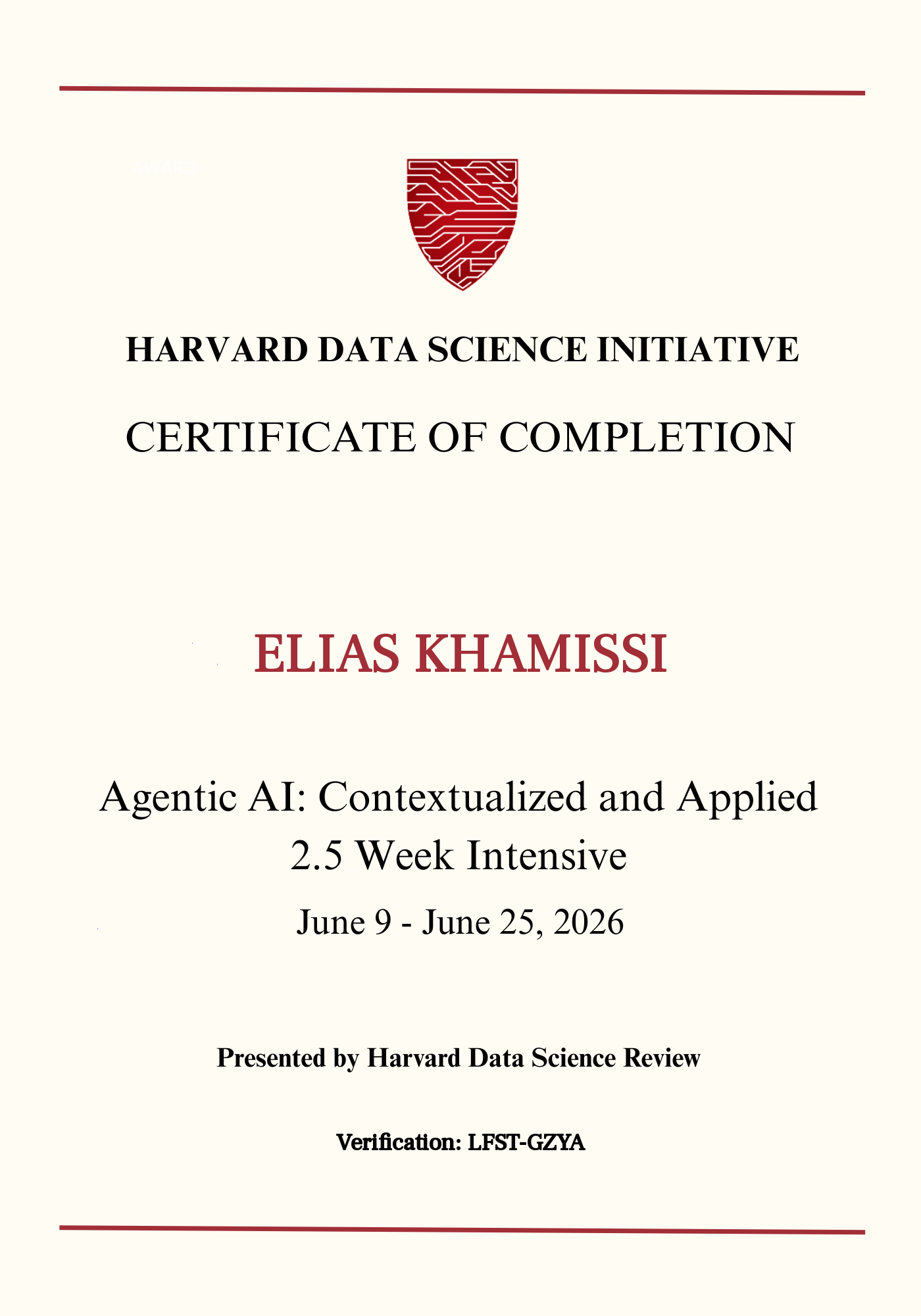 User Certificate