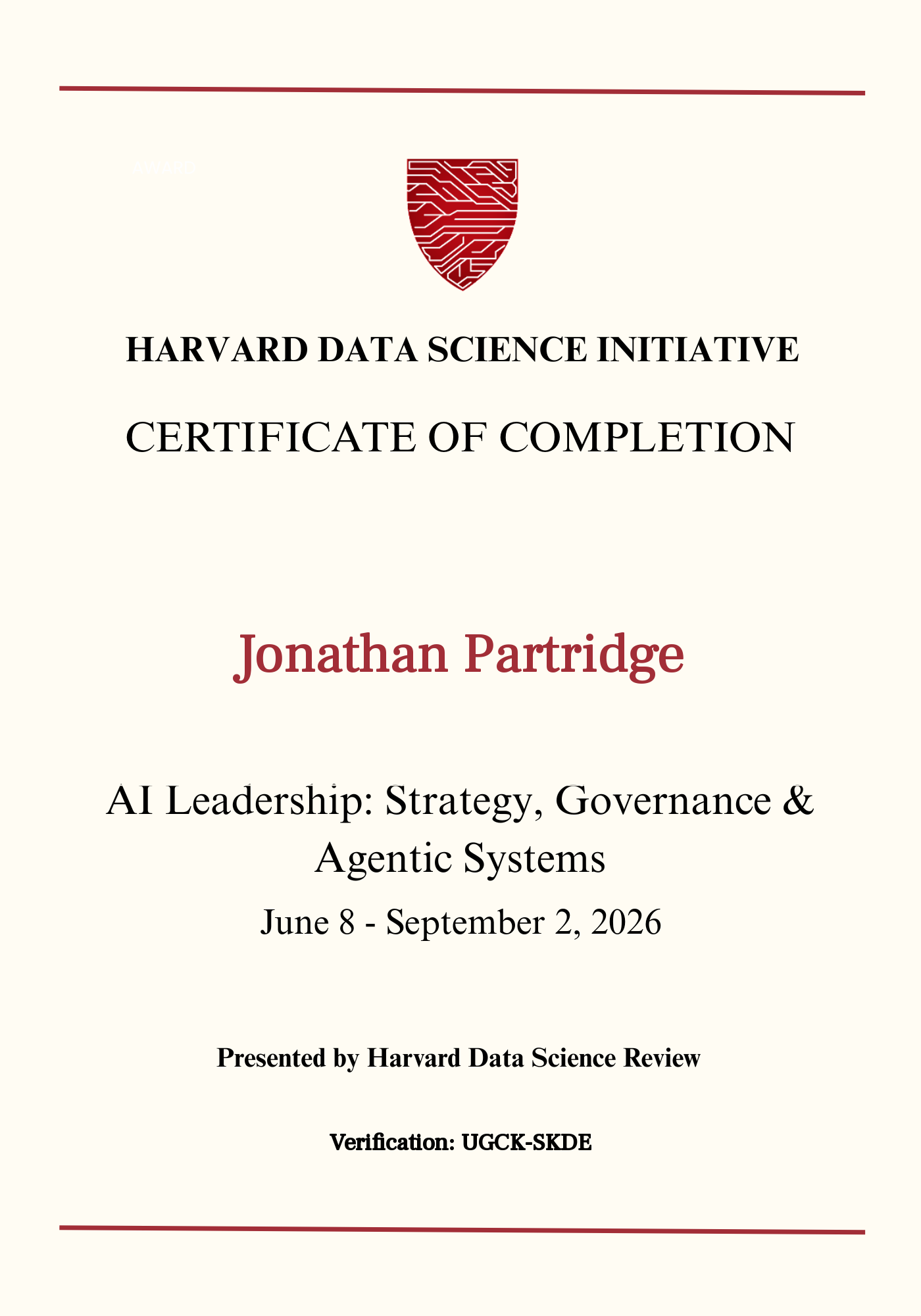 User Certificate