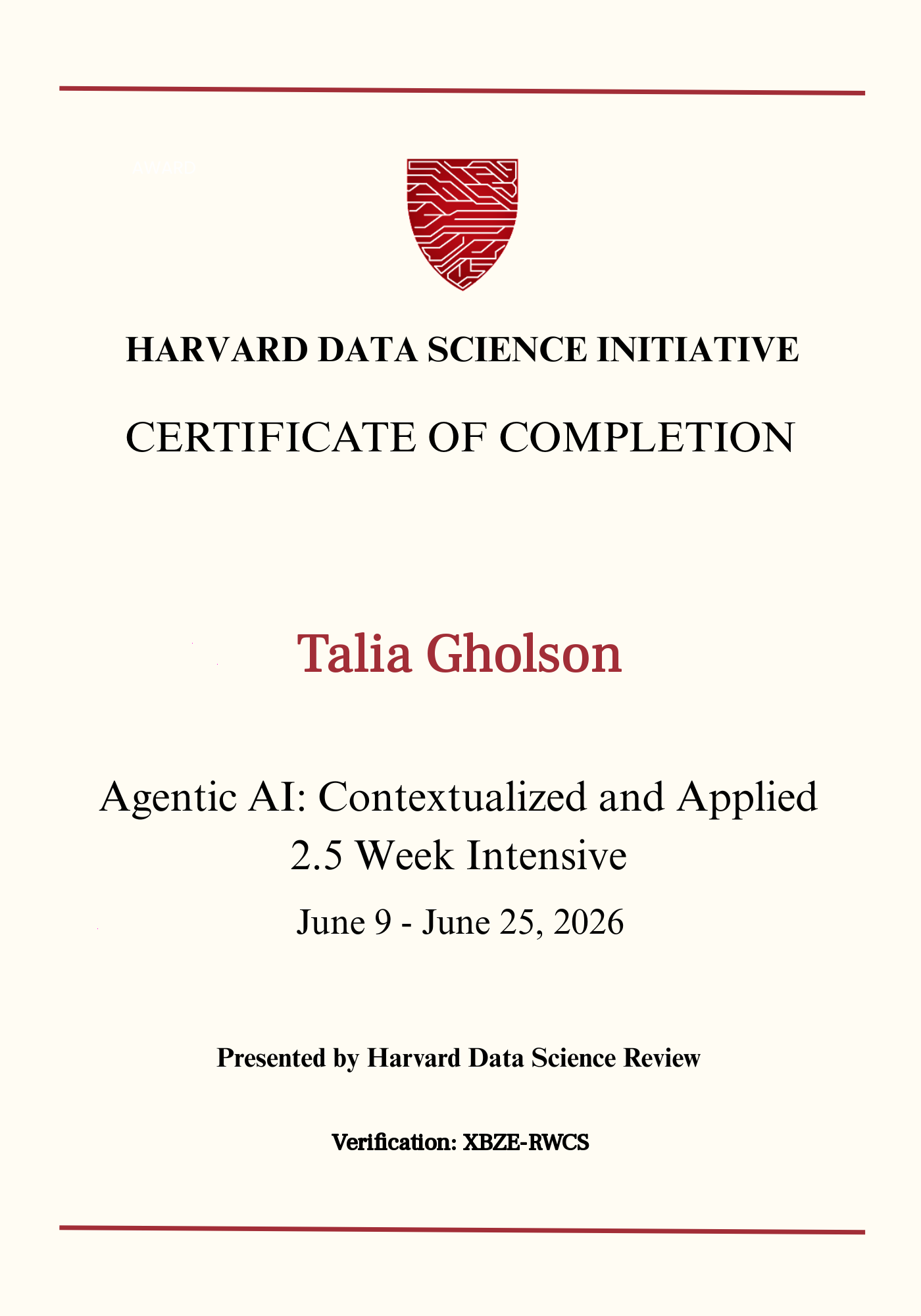 User Certificate