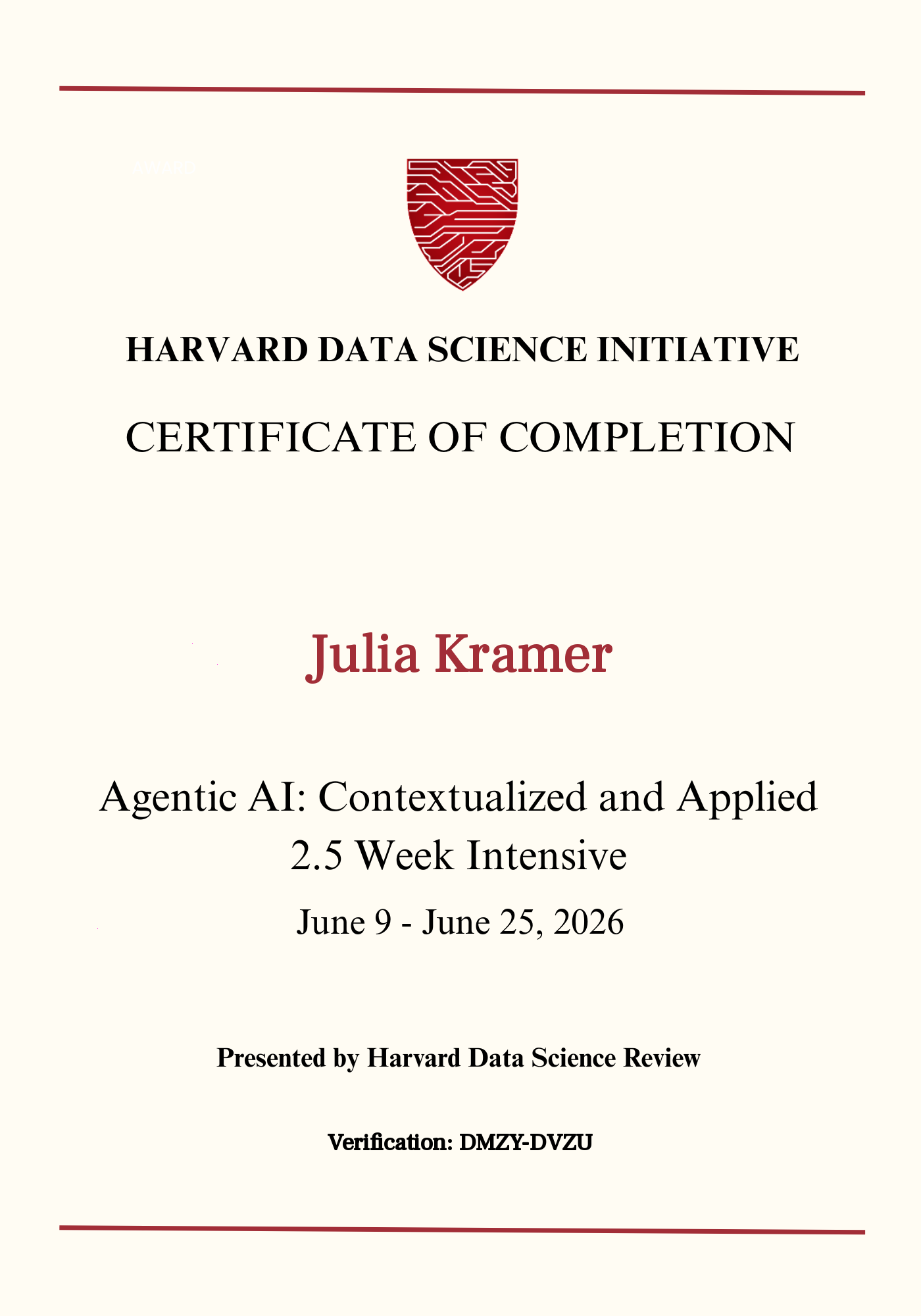 User Certificate