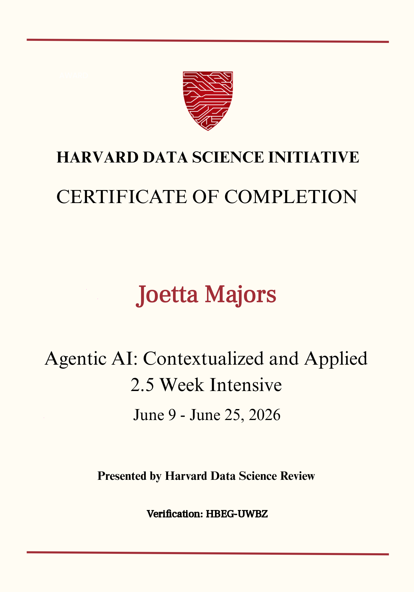 User Certificate