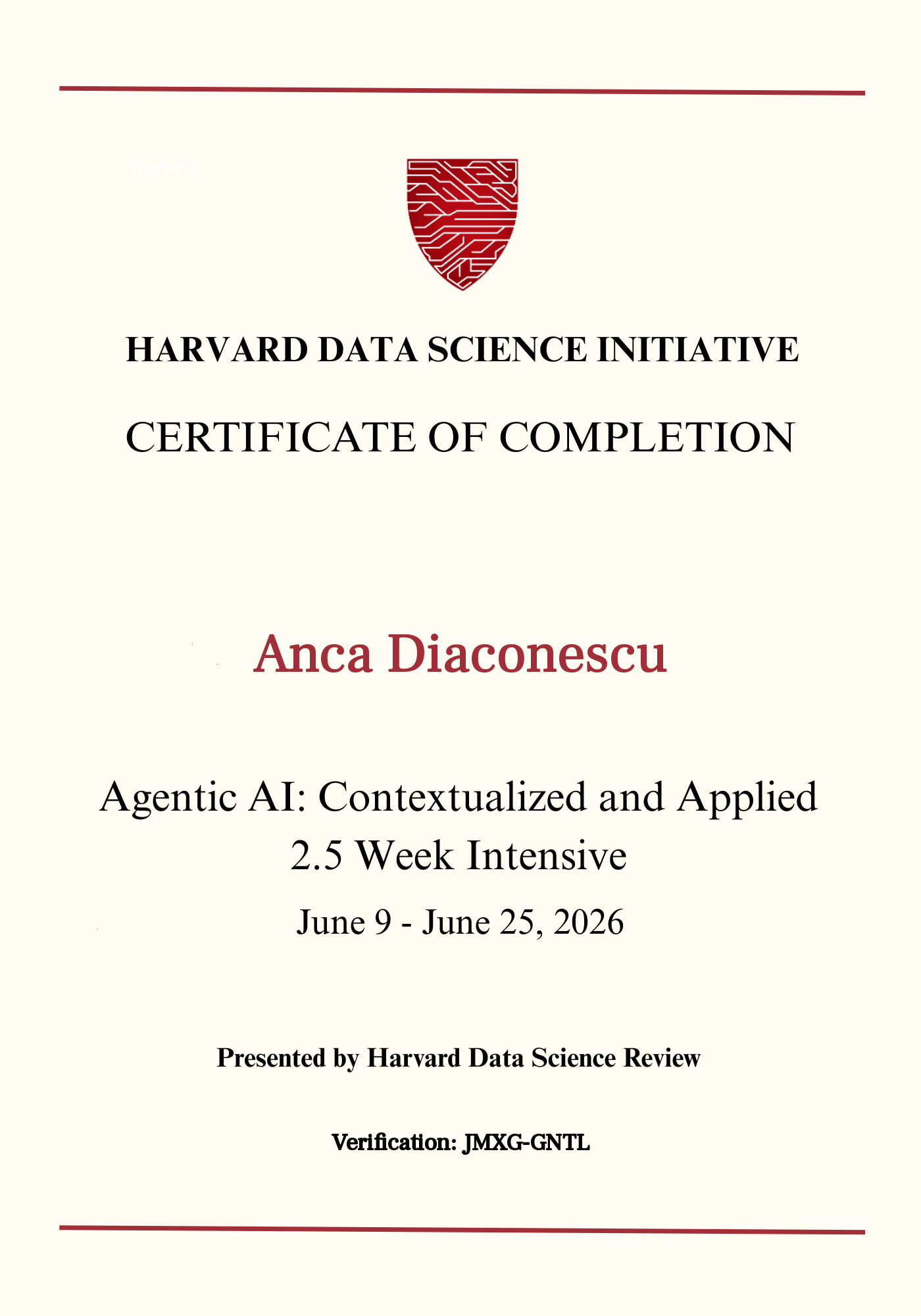 User Certificate