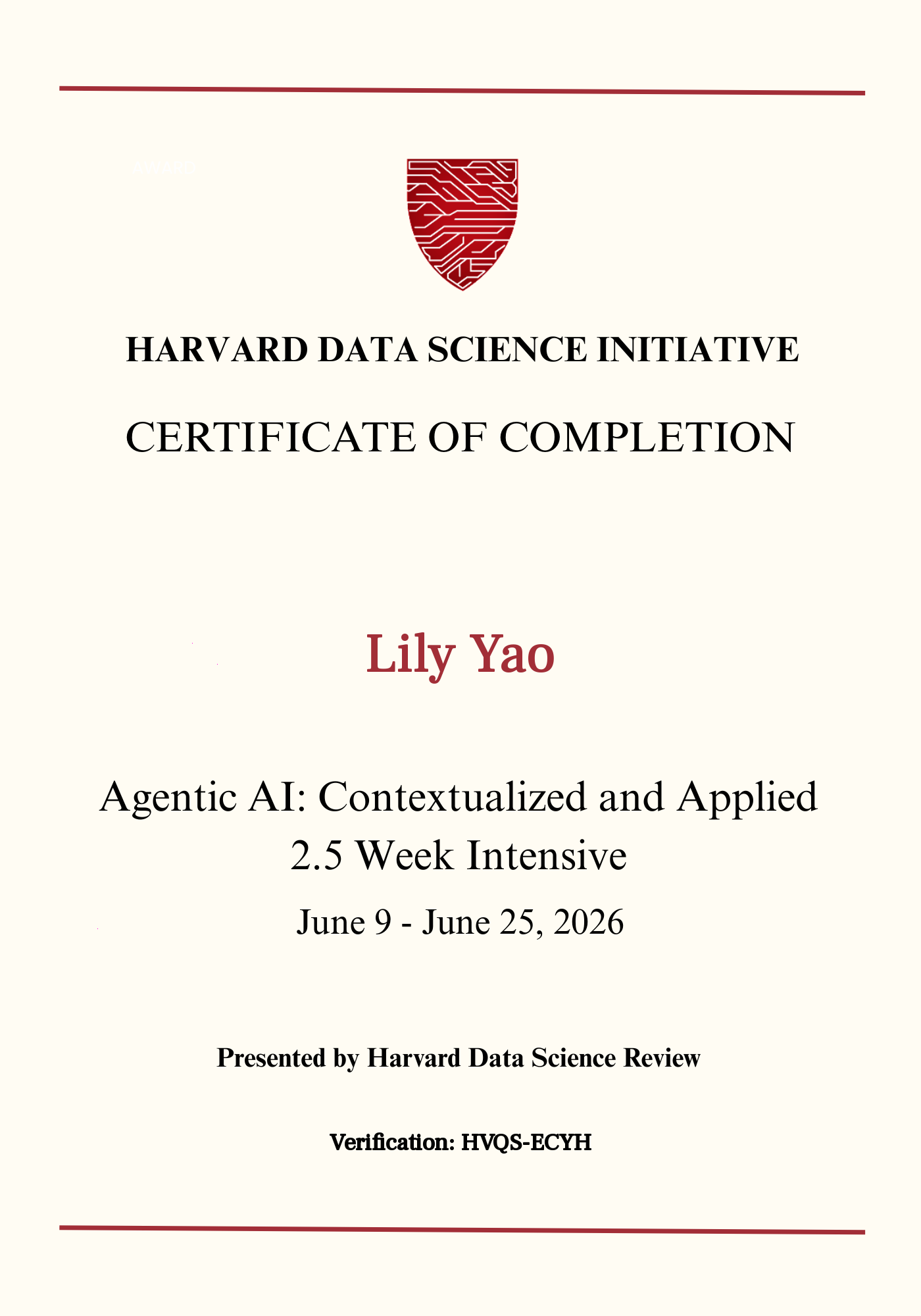User Certificate