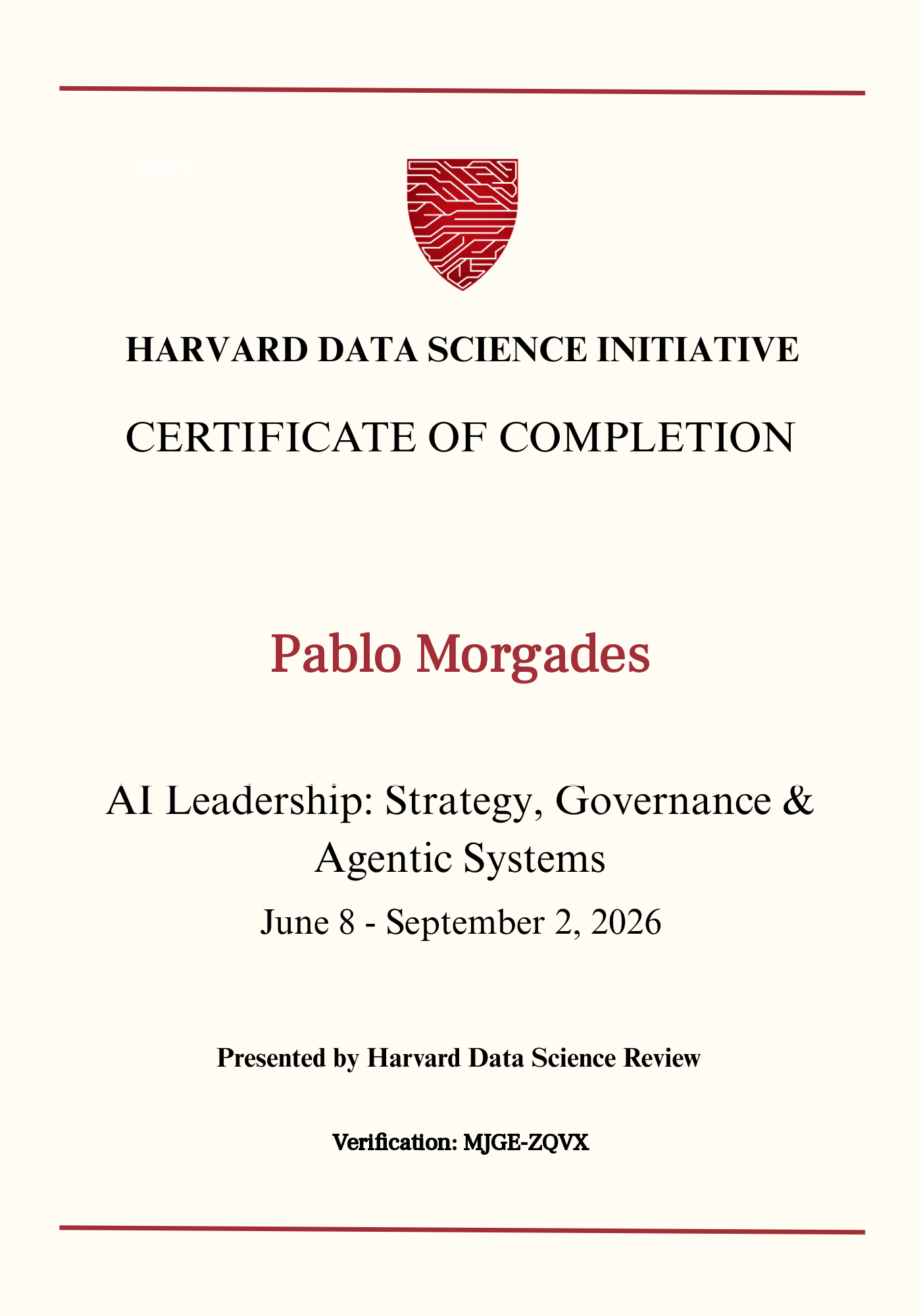 User Certificate