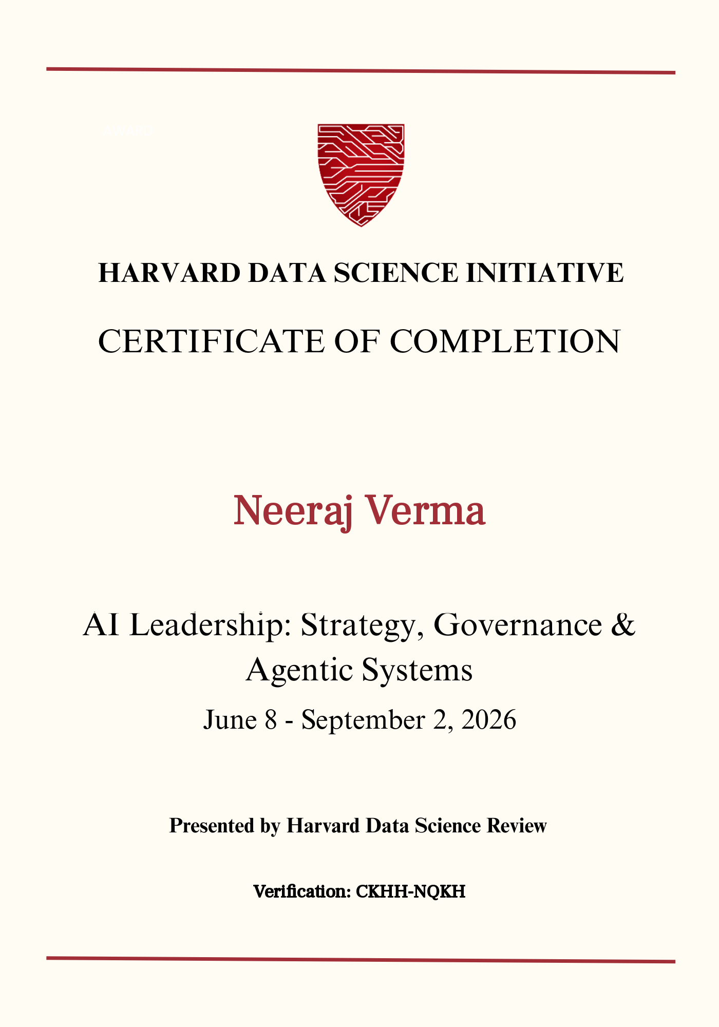 User Certificate