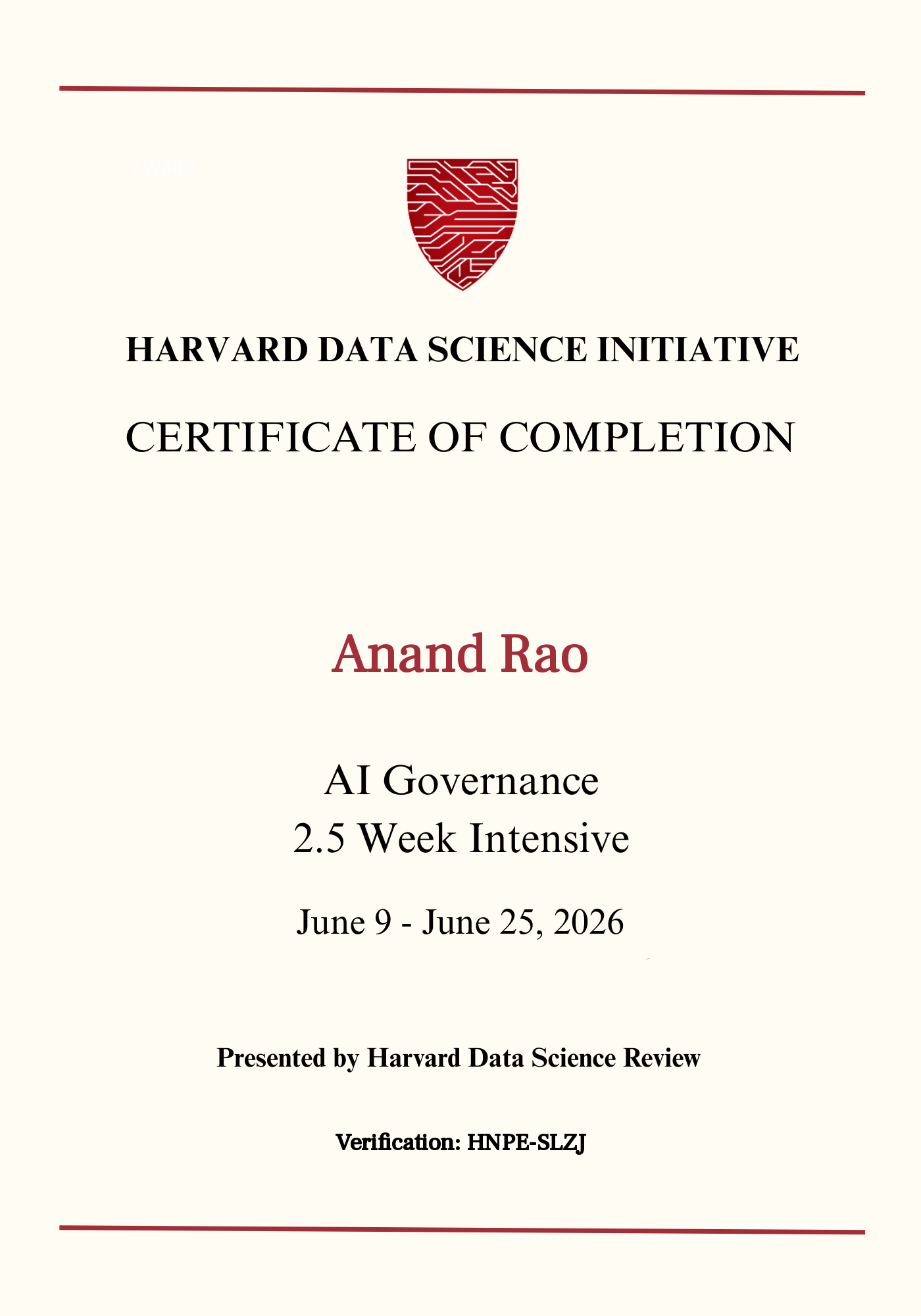User Certificate
