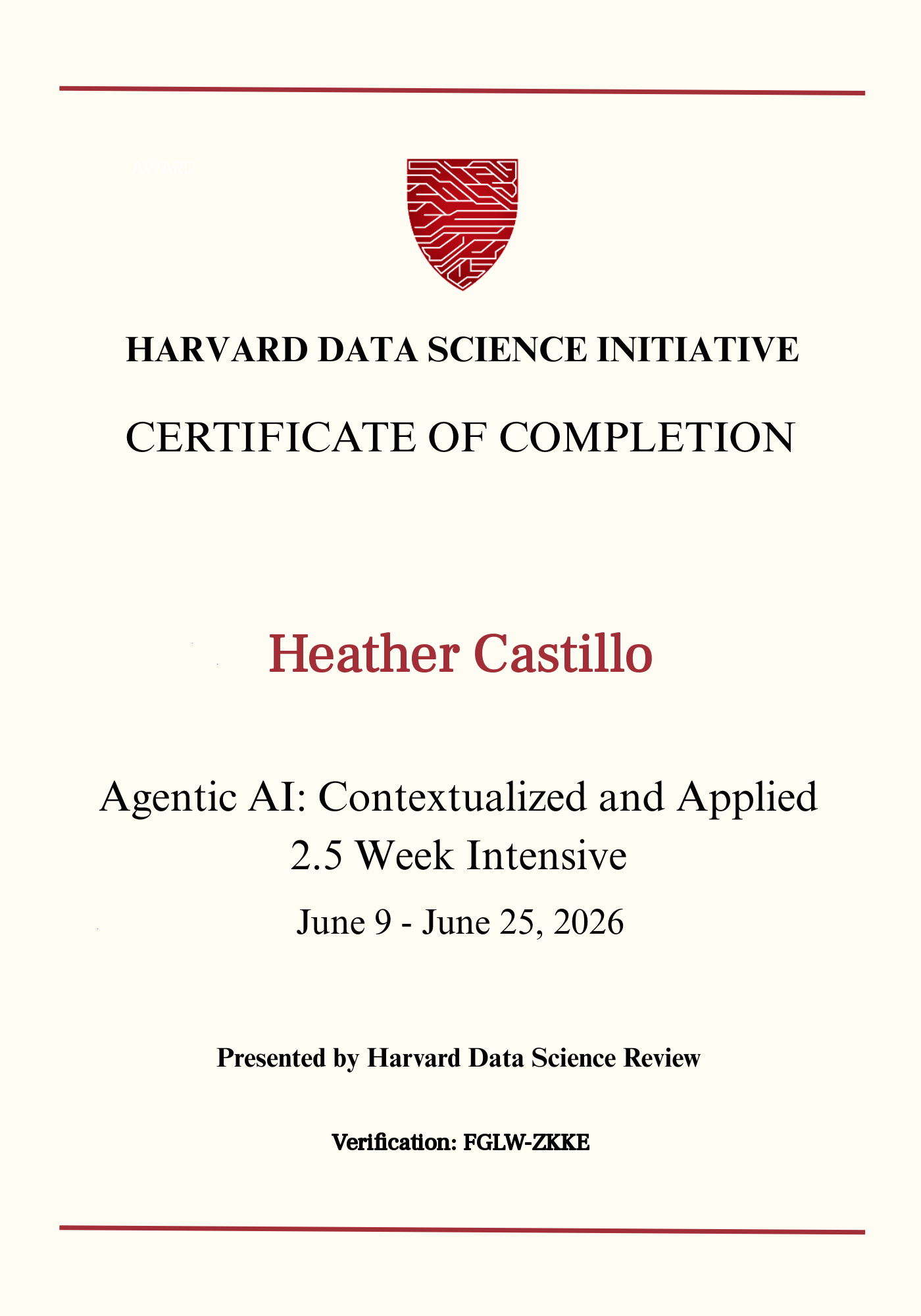User Certificate