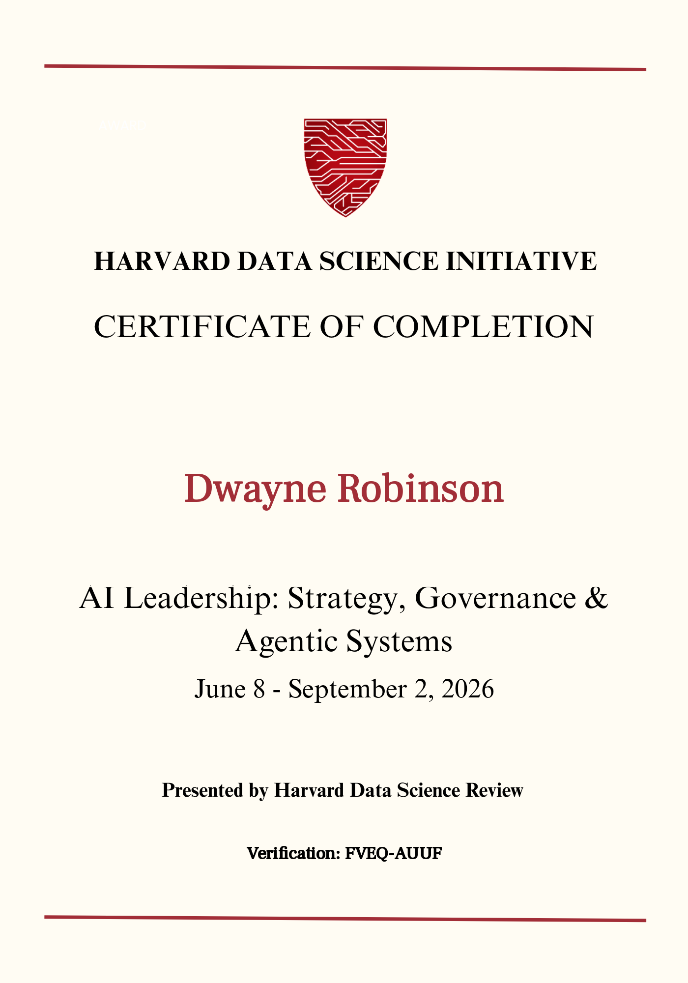 User Certificate
