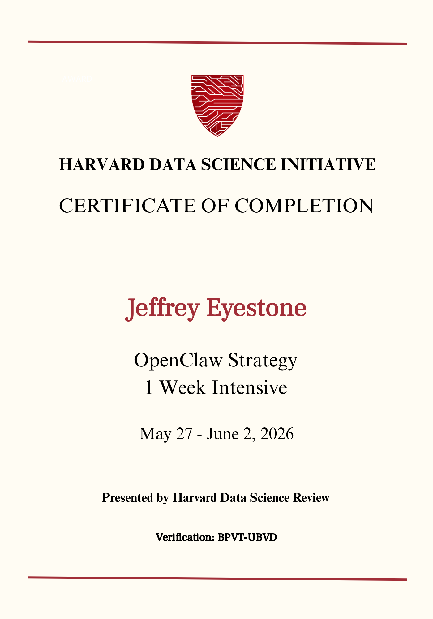 User Certificate