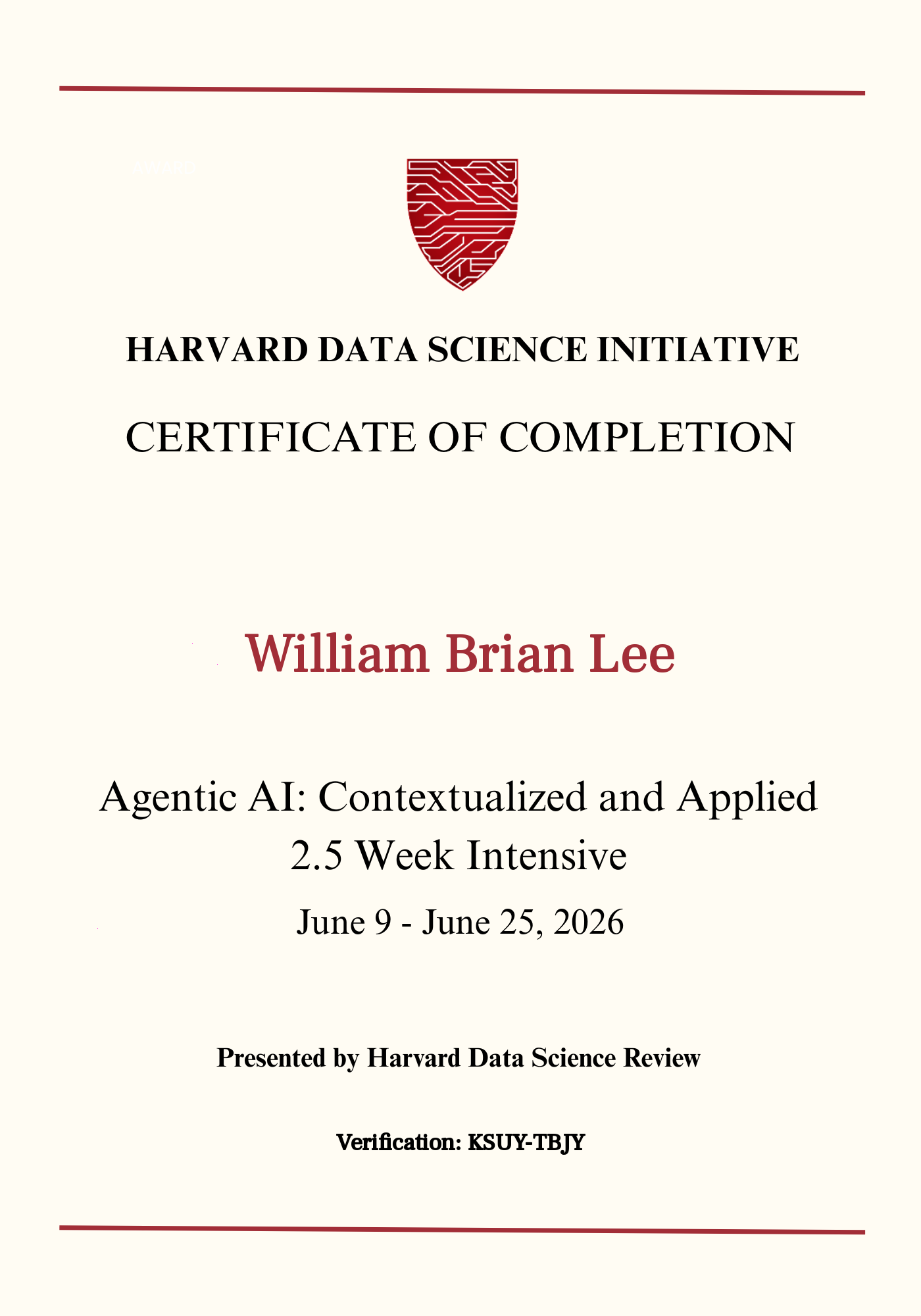 User Certificate