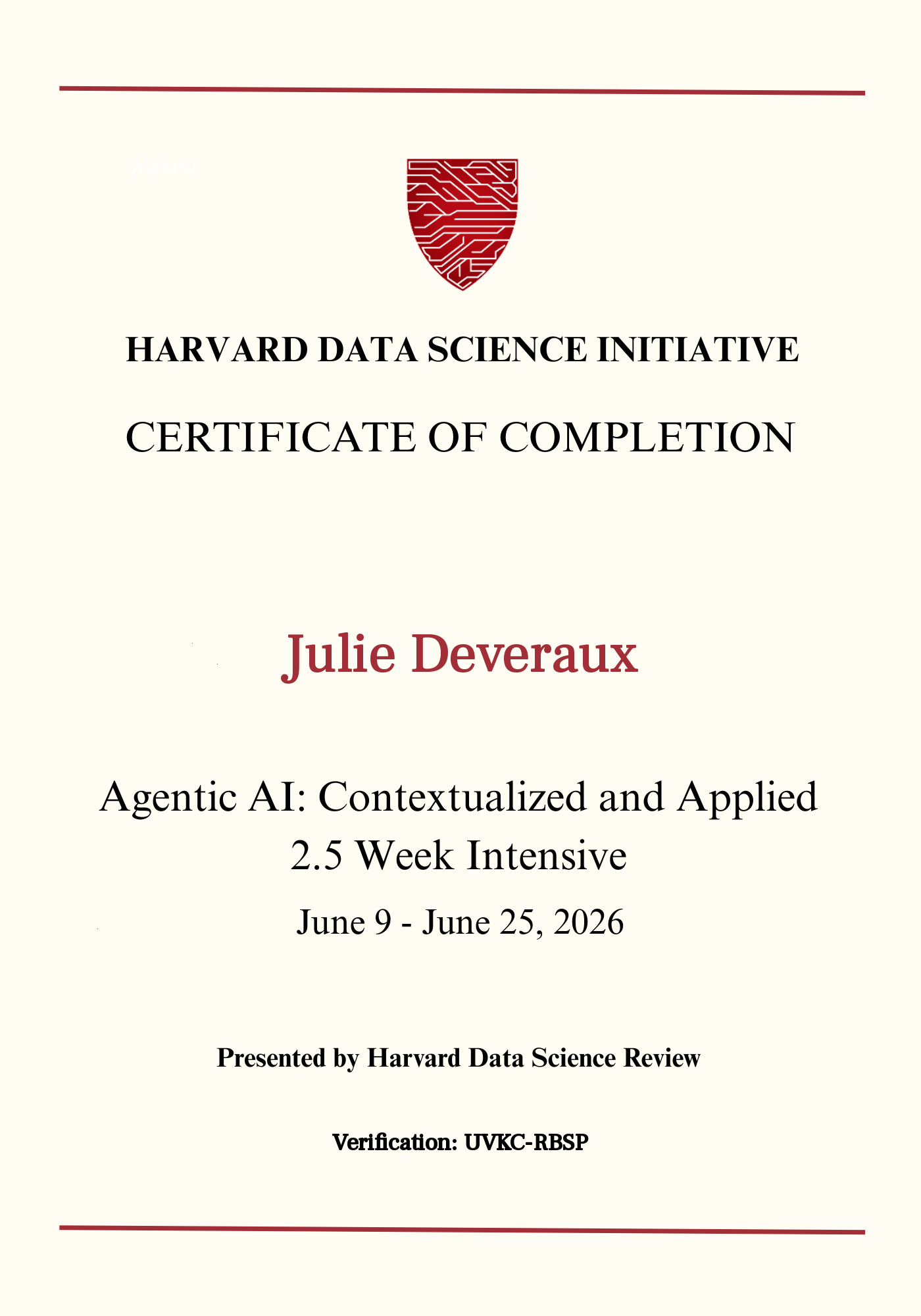 User Certificate