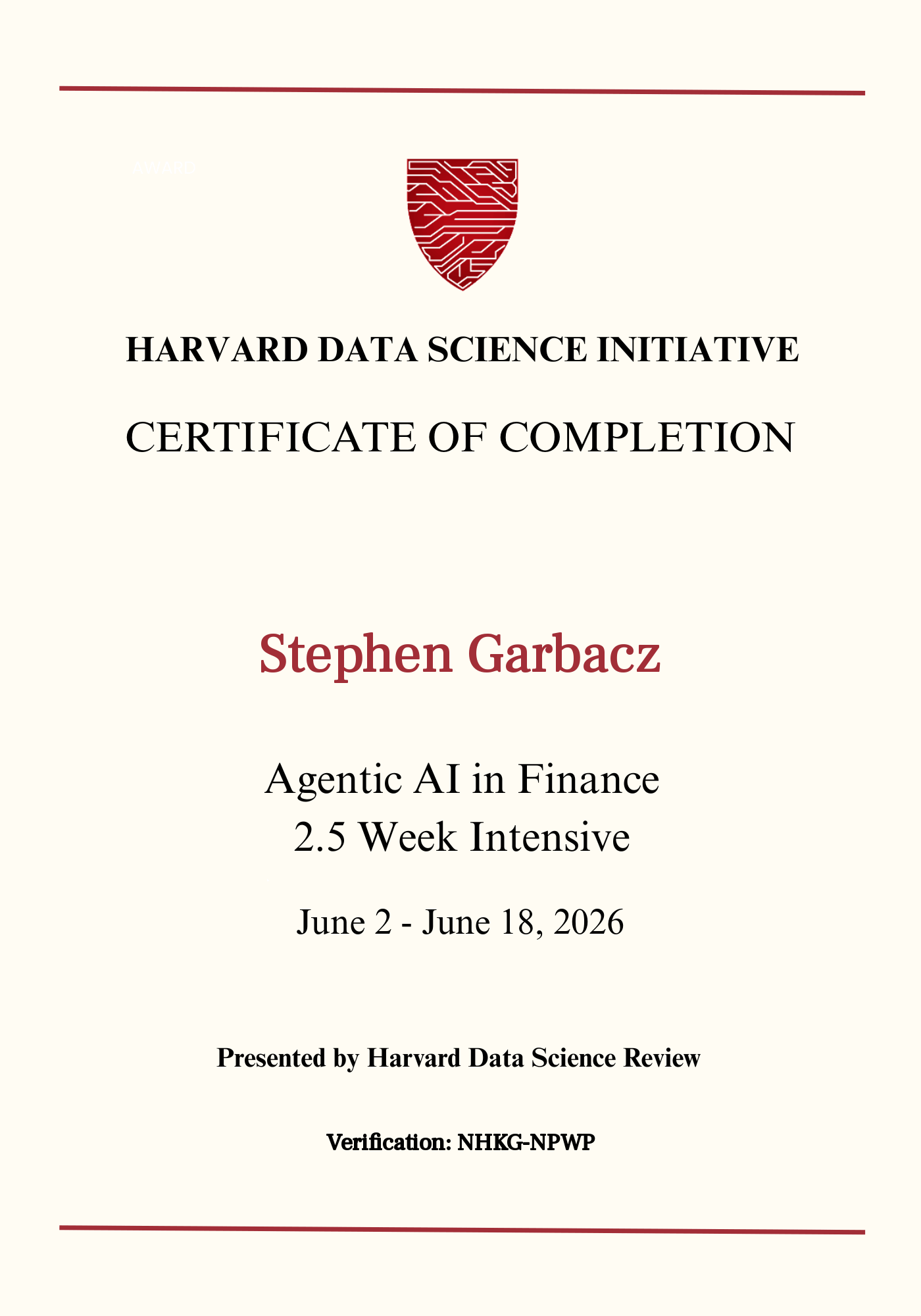User Certificate