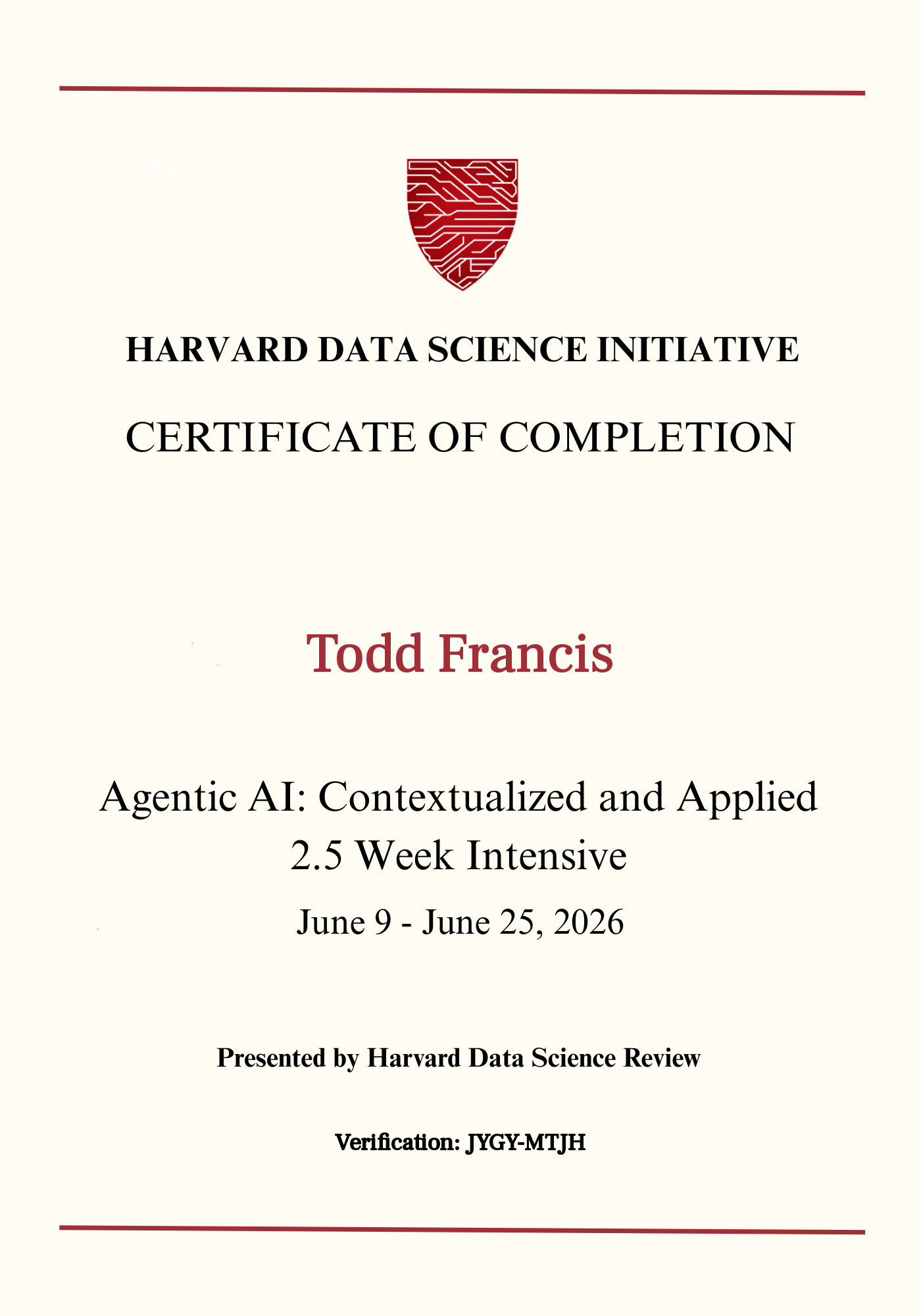 User Certificate