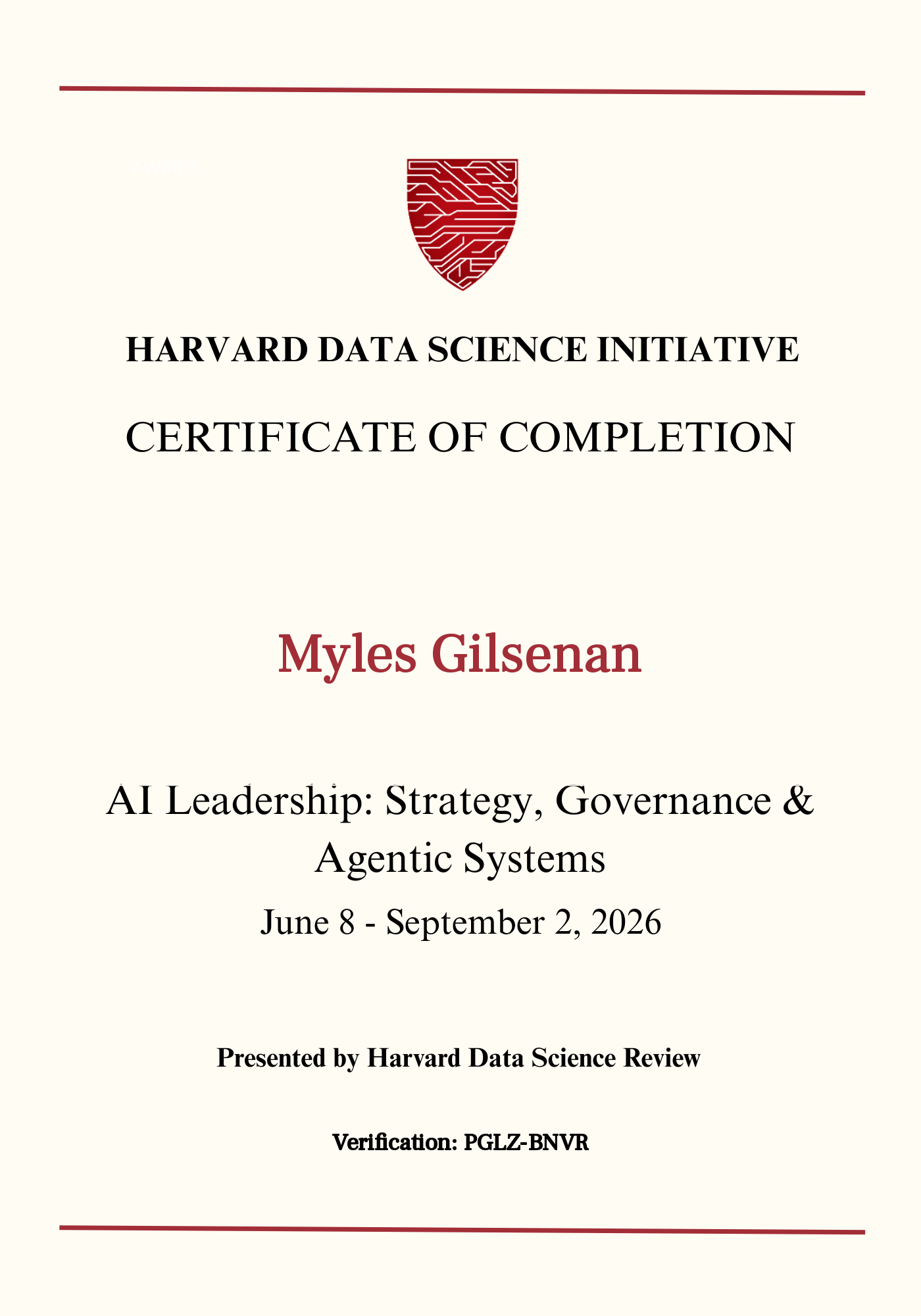 User Certificate