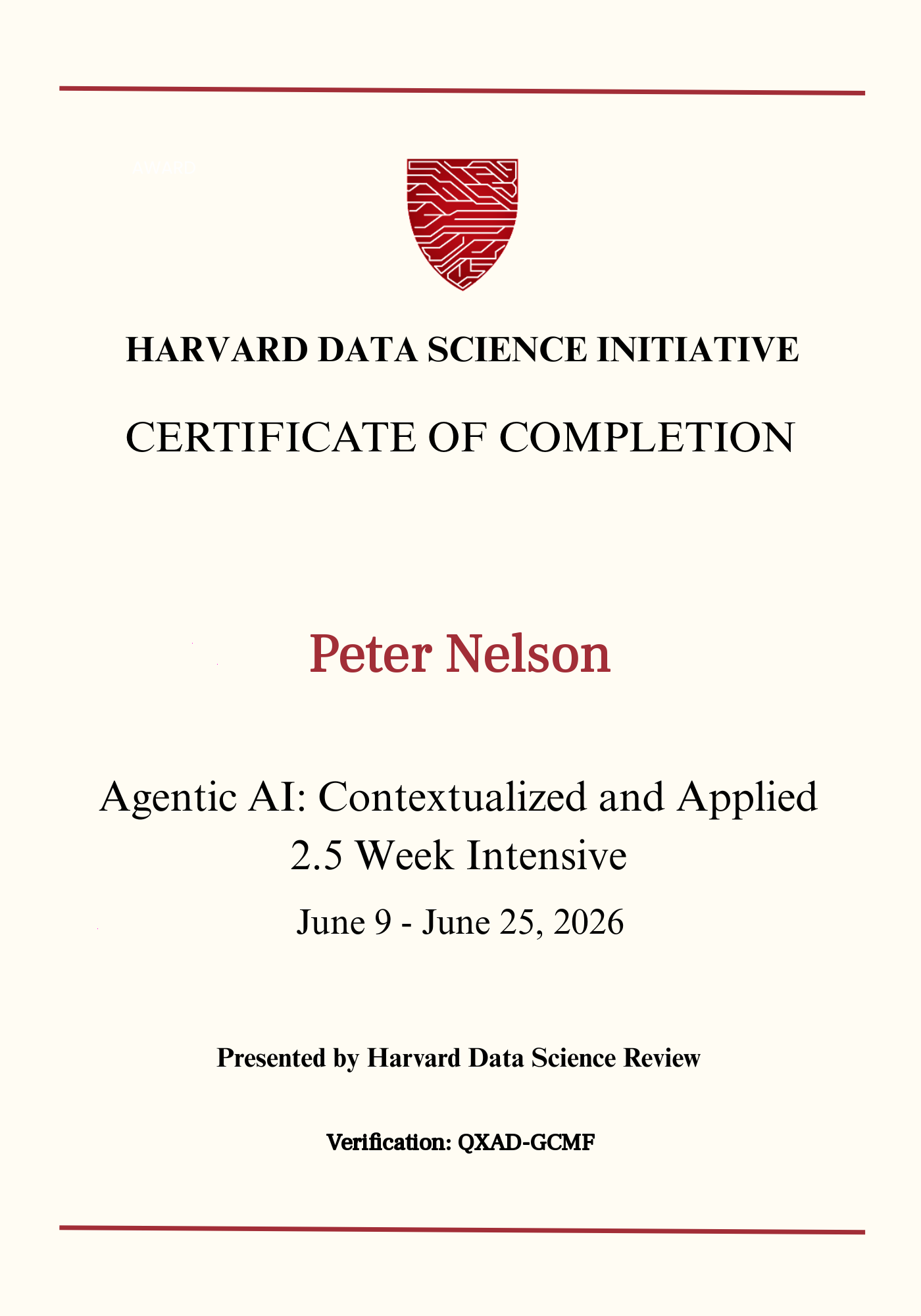 User Certificate
