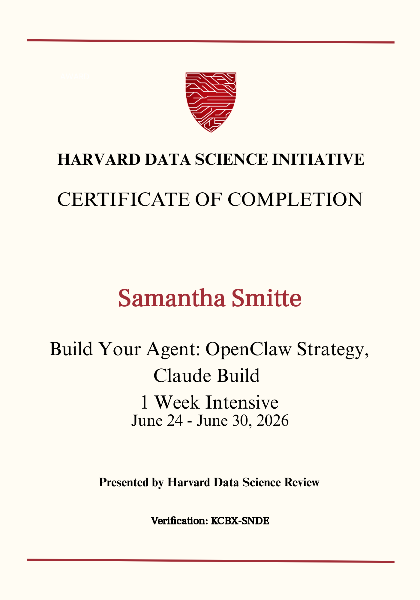 User Certificate