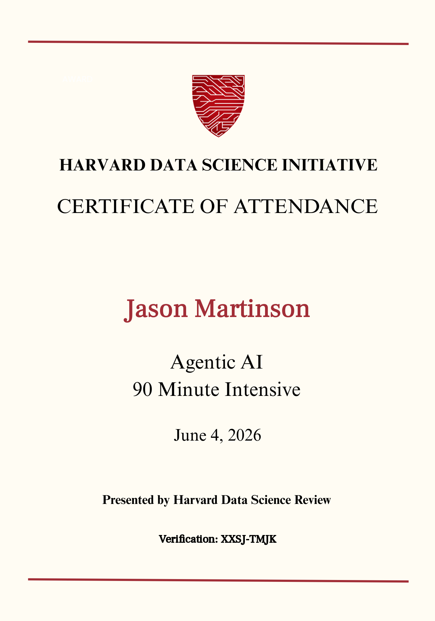 User Certificate