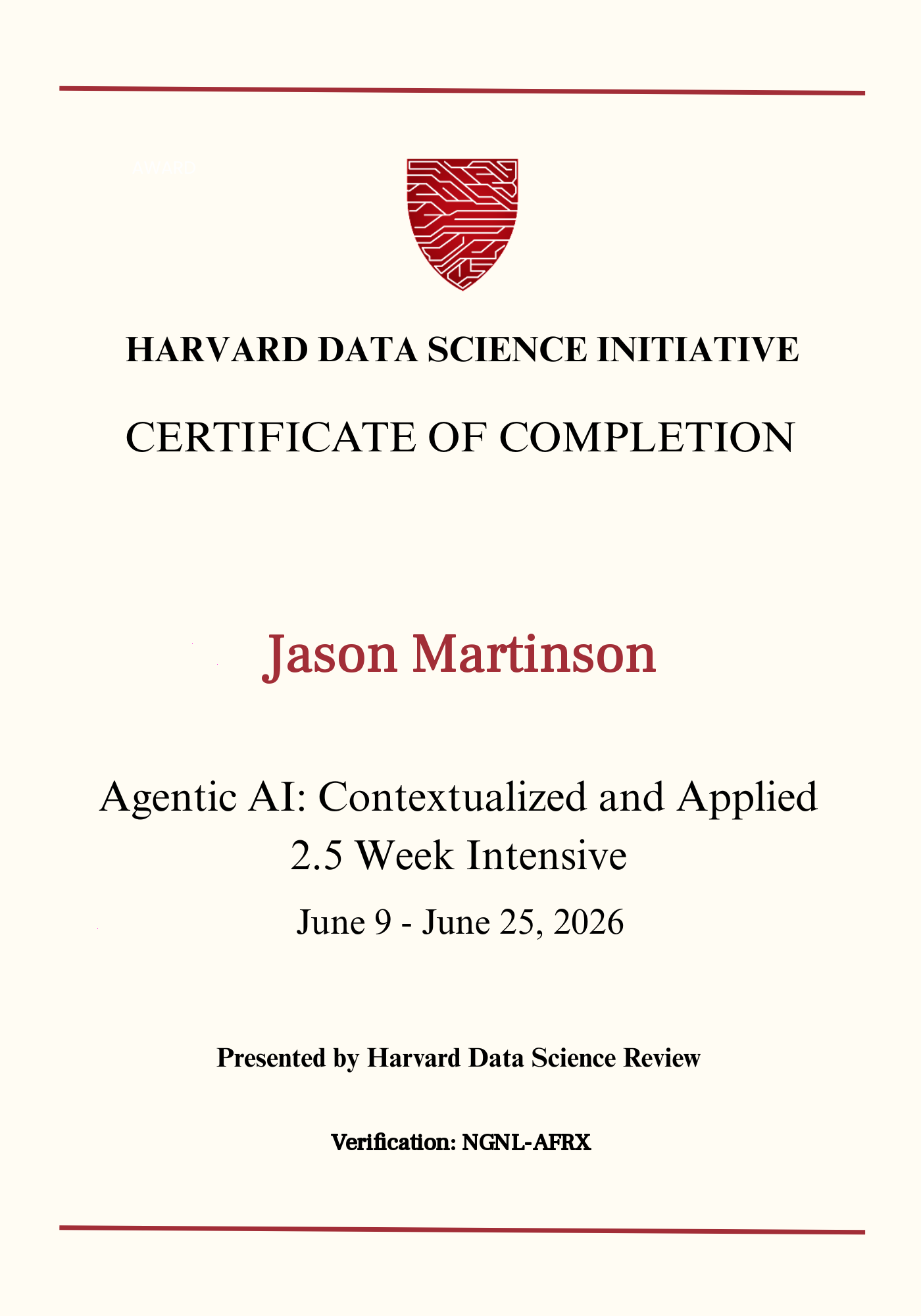 User Certificate