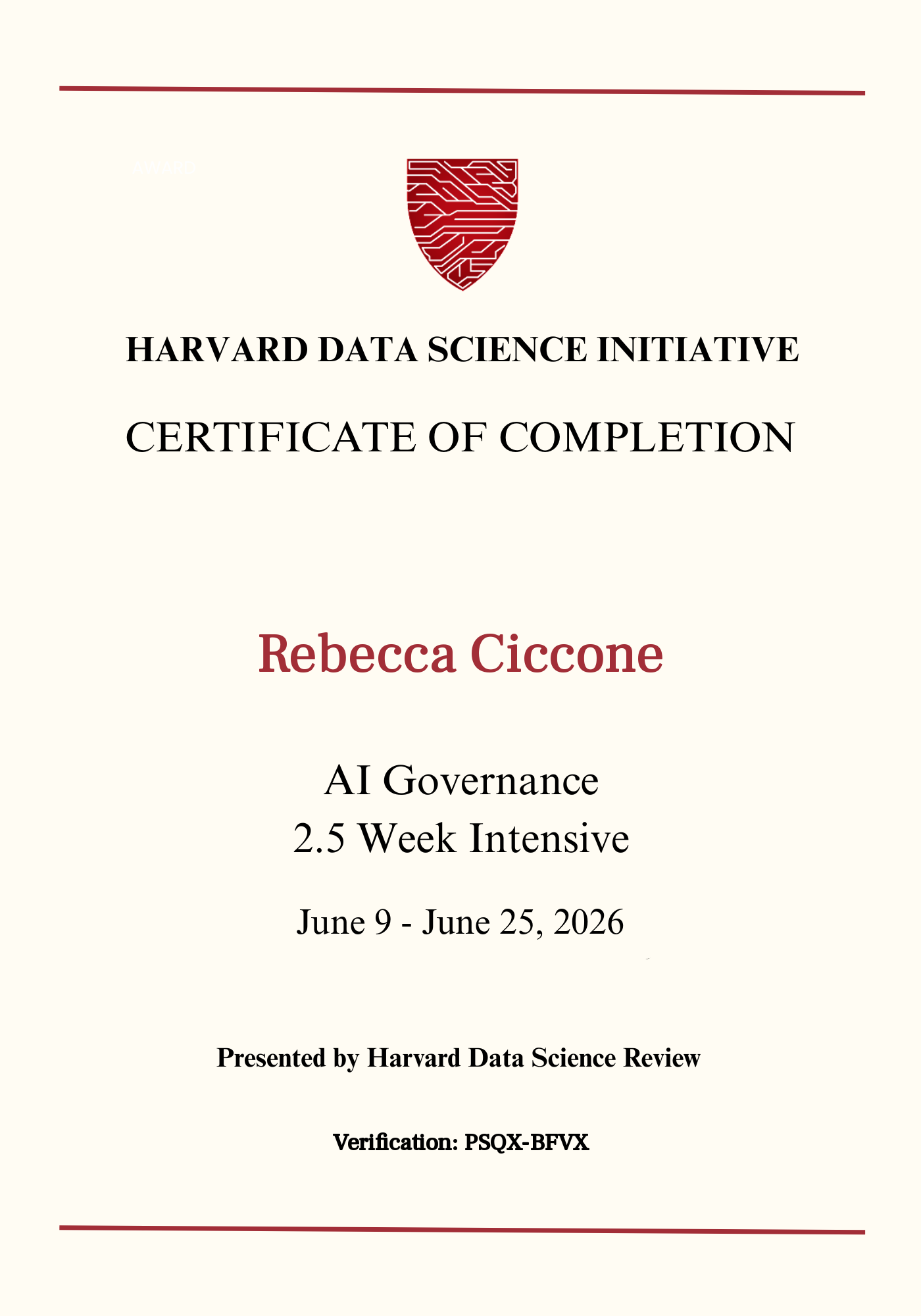 User Certificate