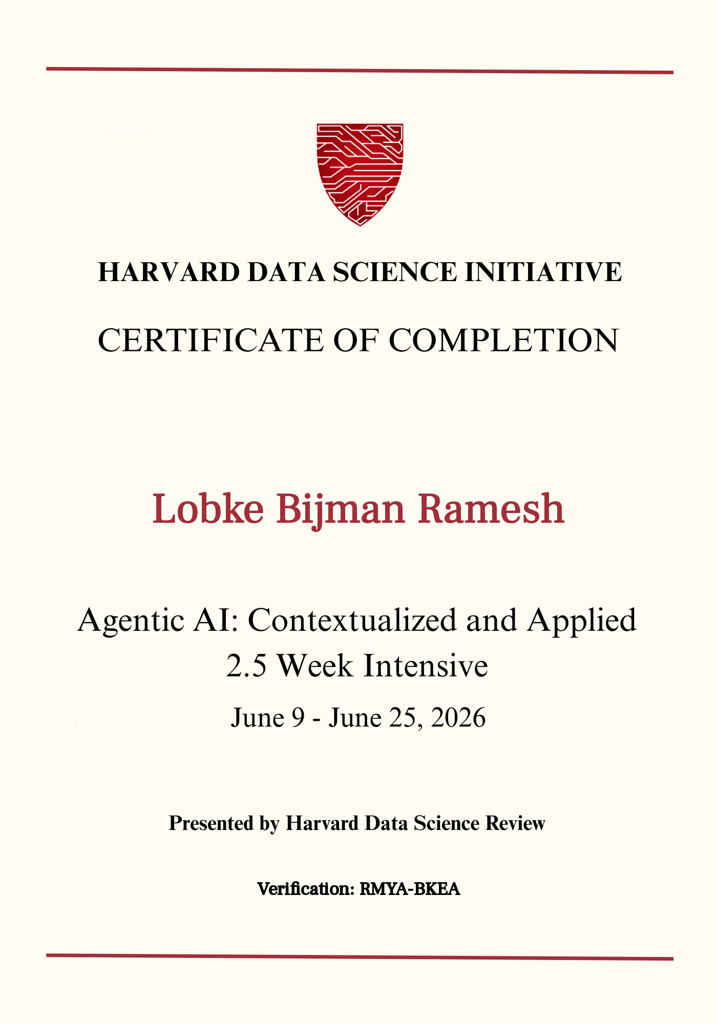 User Certificate