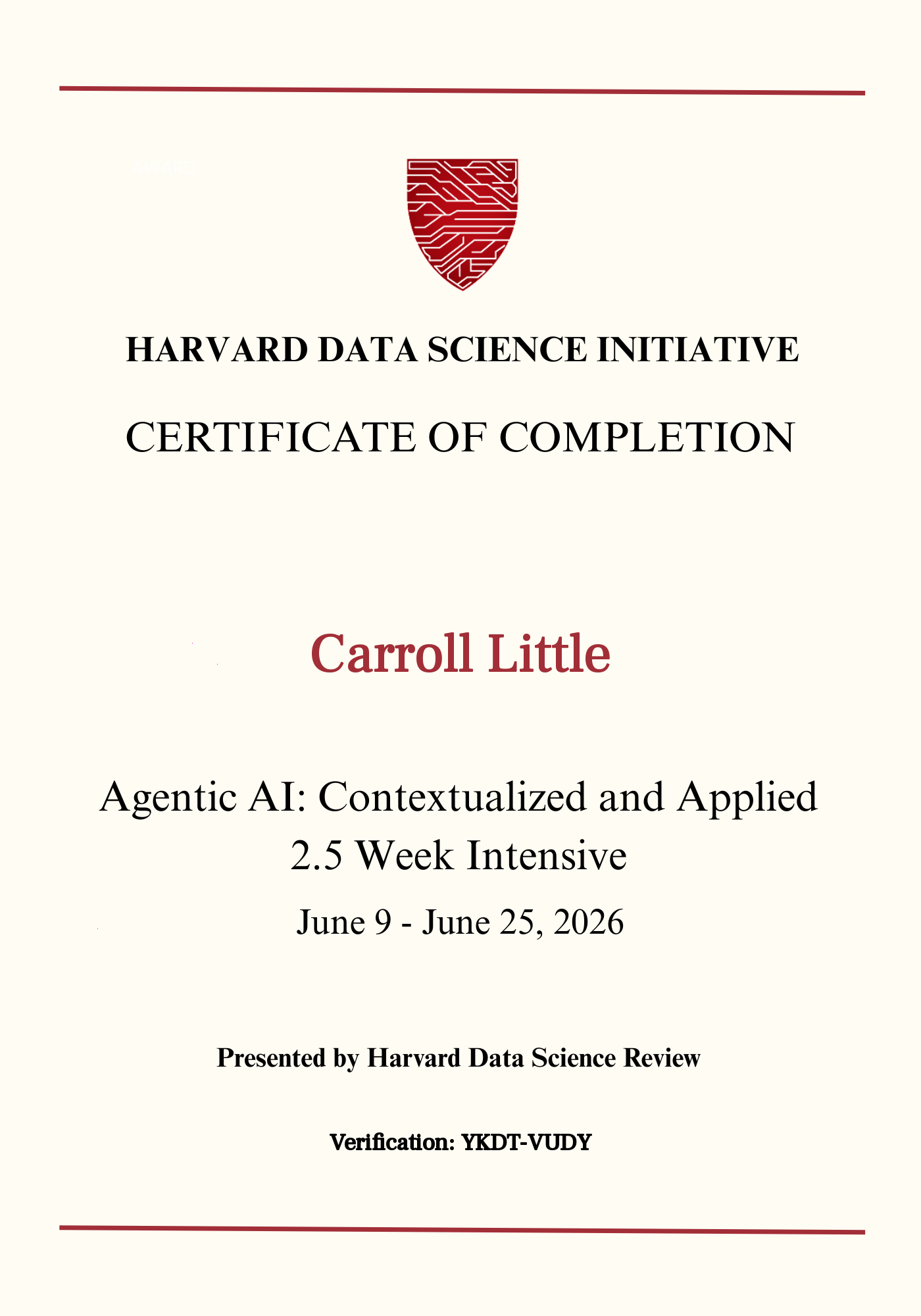 User Certificate