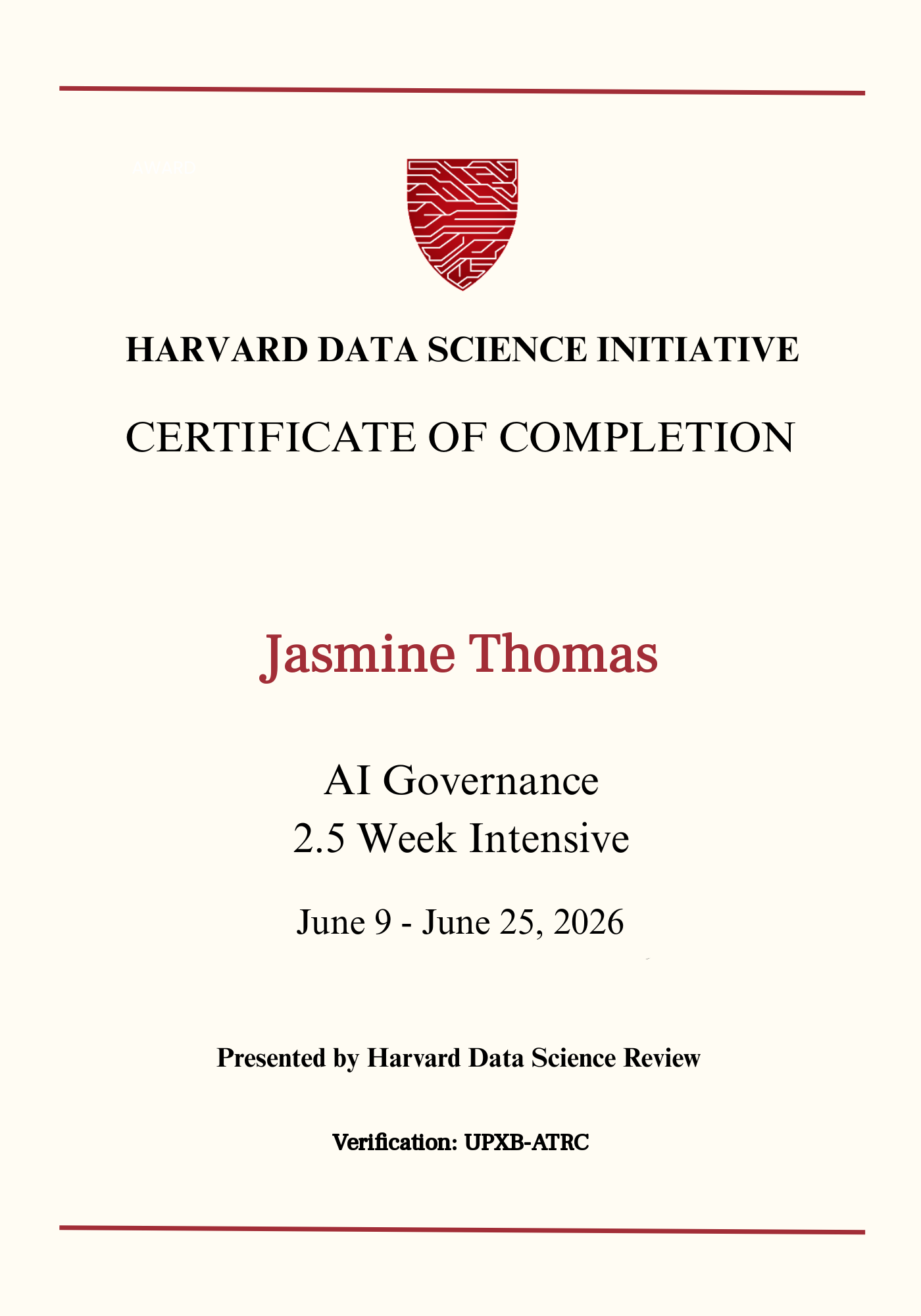 User Certificate