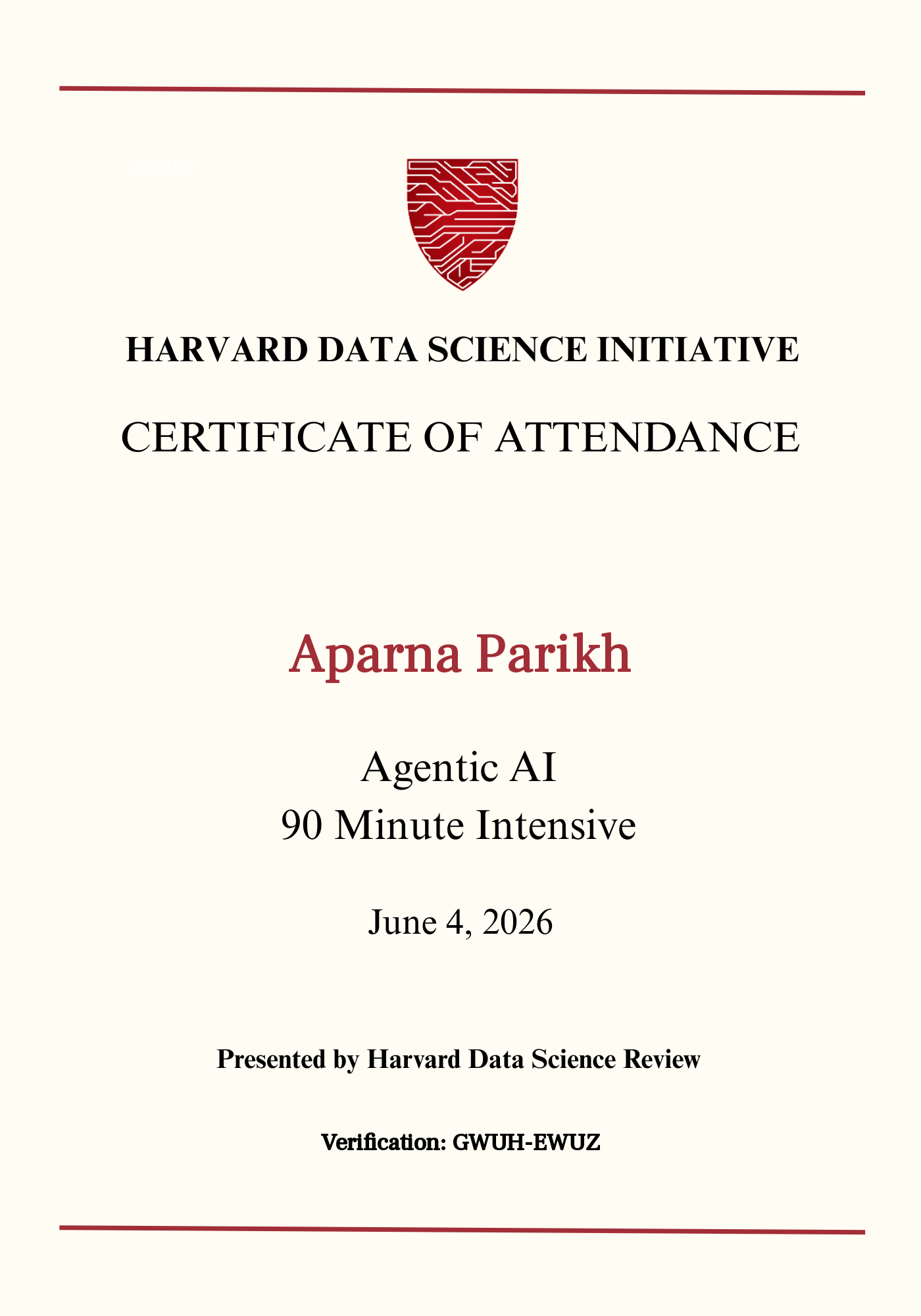 User Certificate