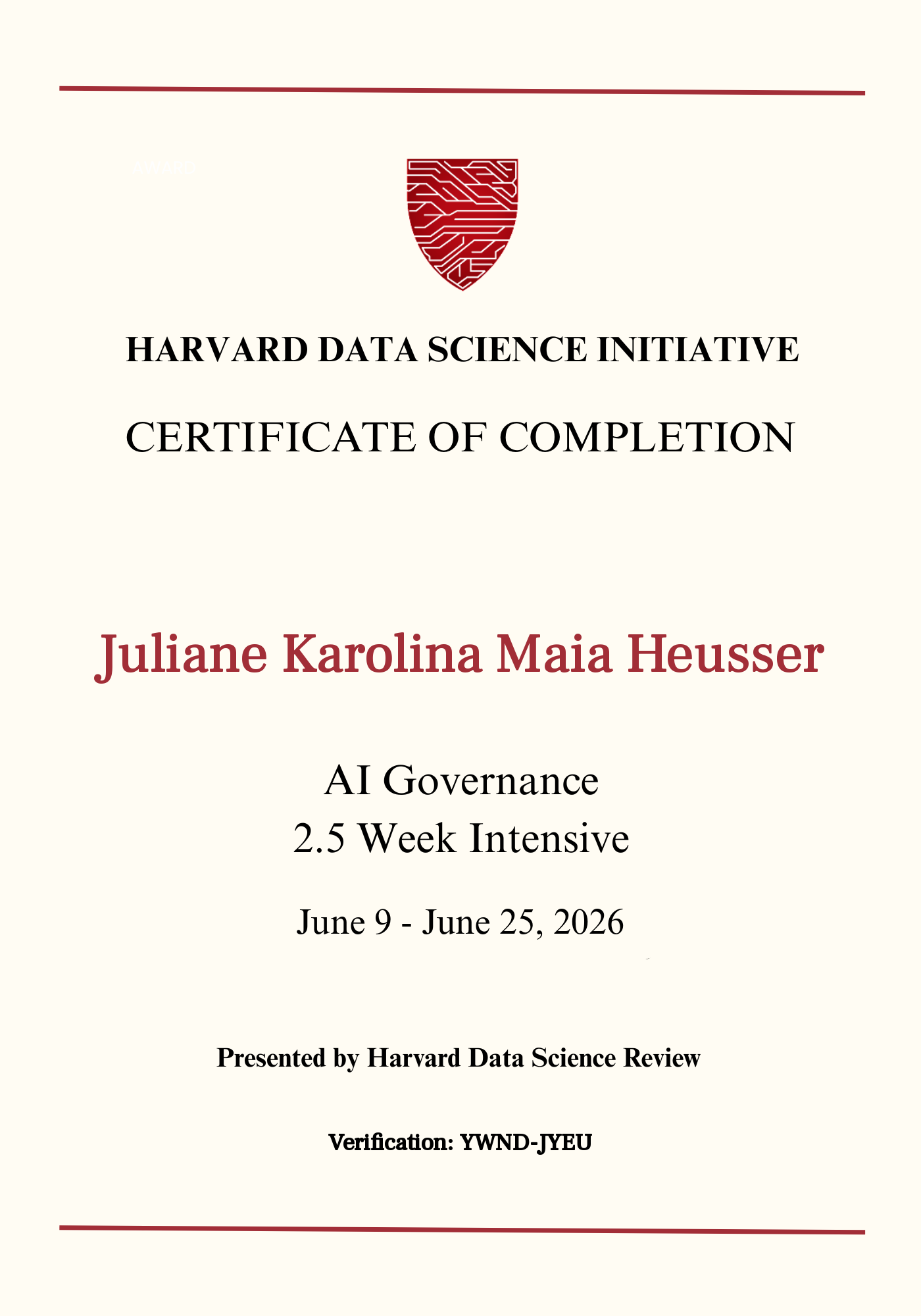 User Certificate