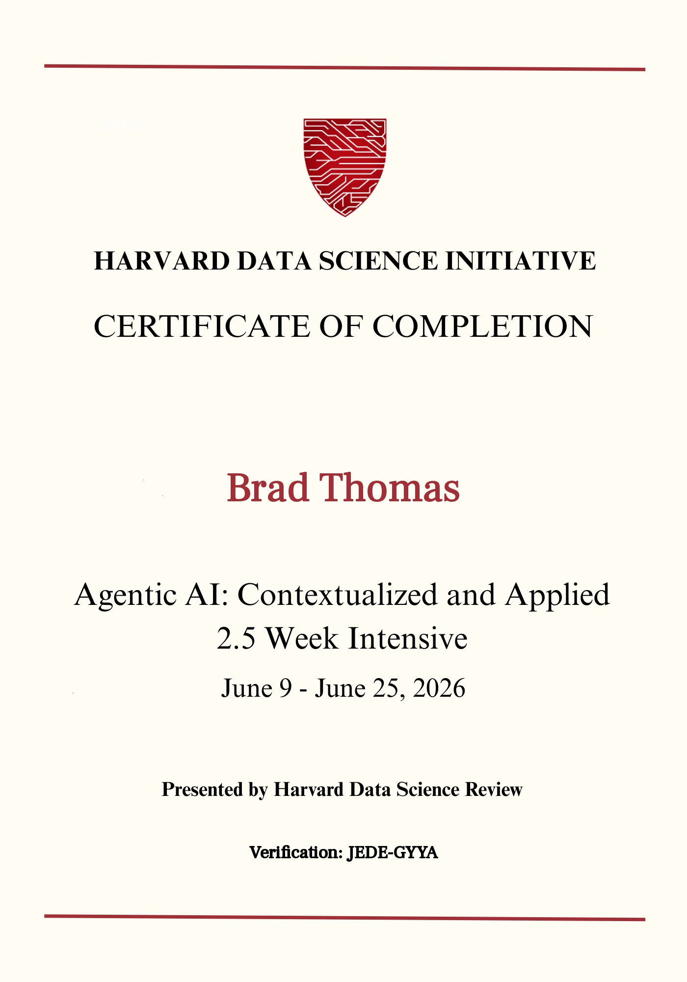 User Certificate