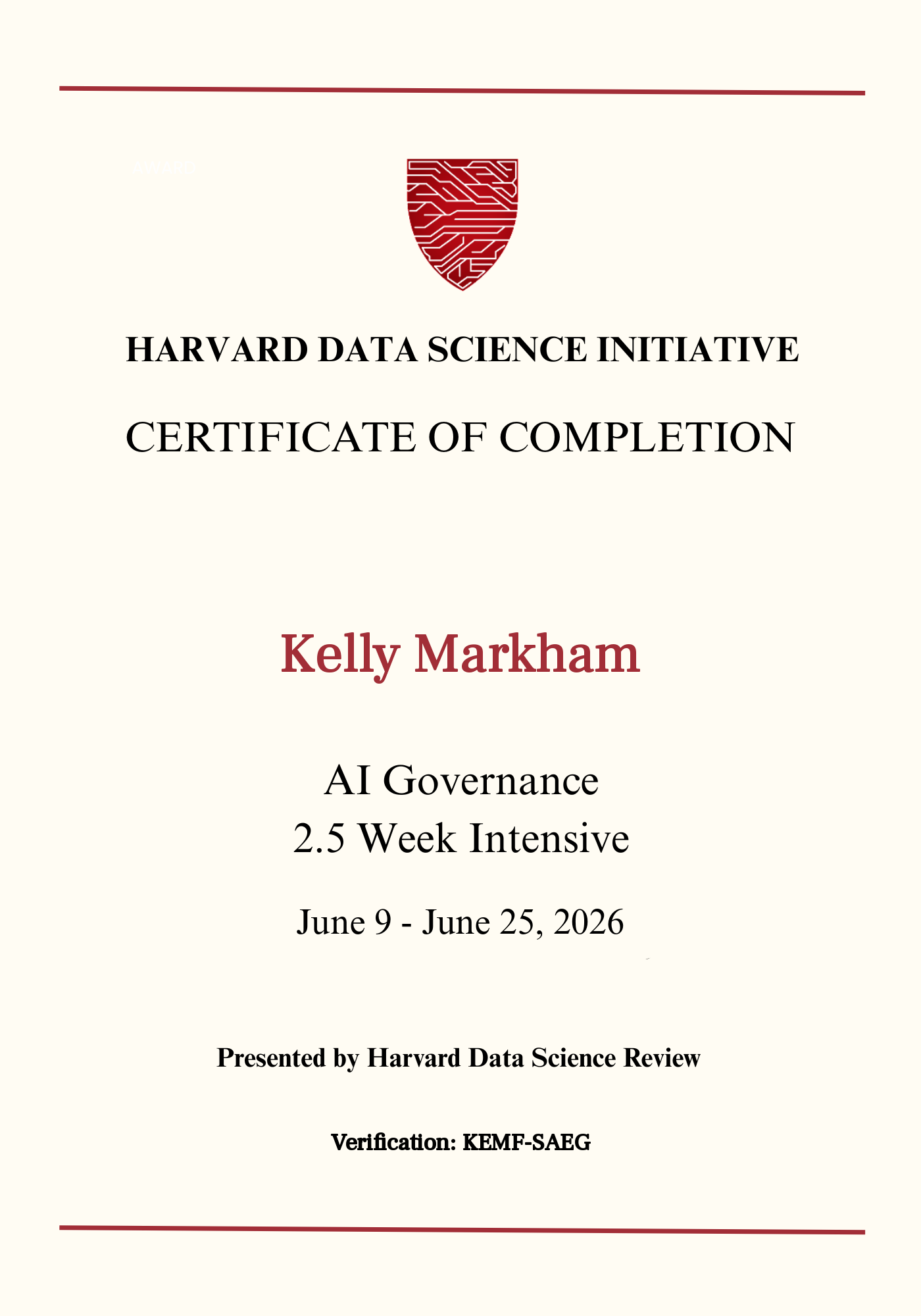 User Certificate