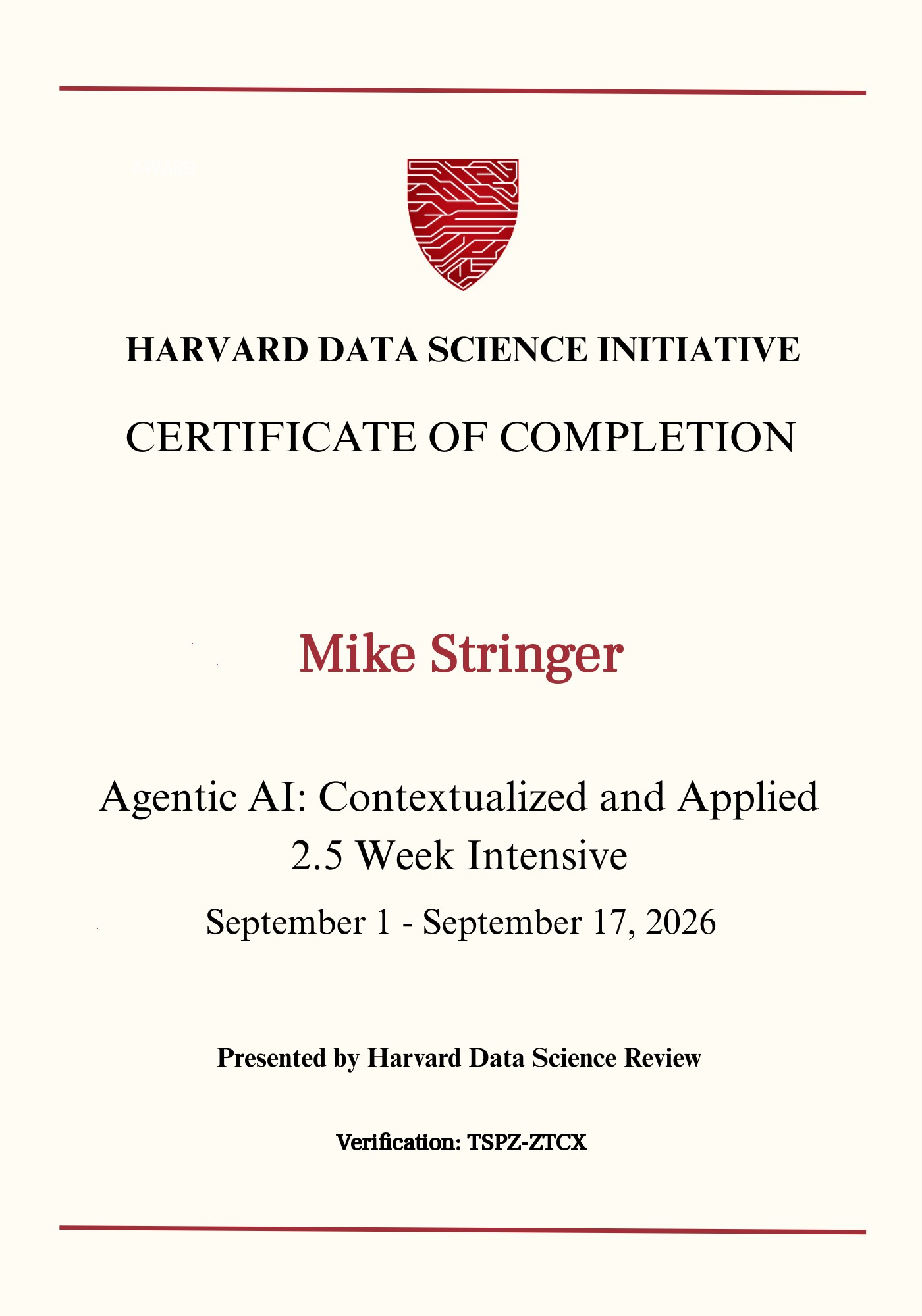 User Certificate