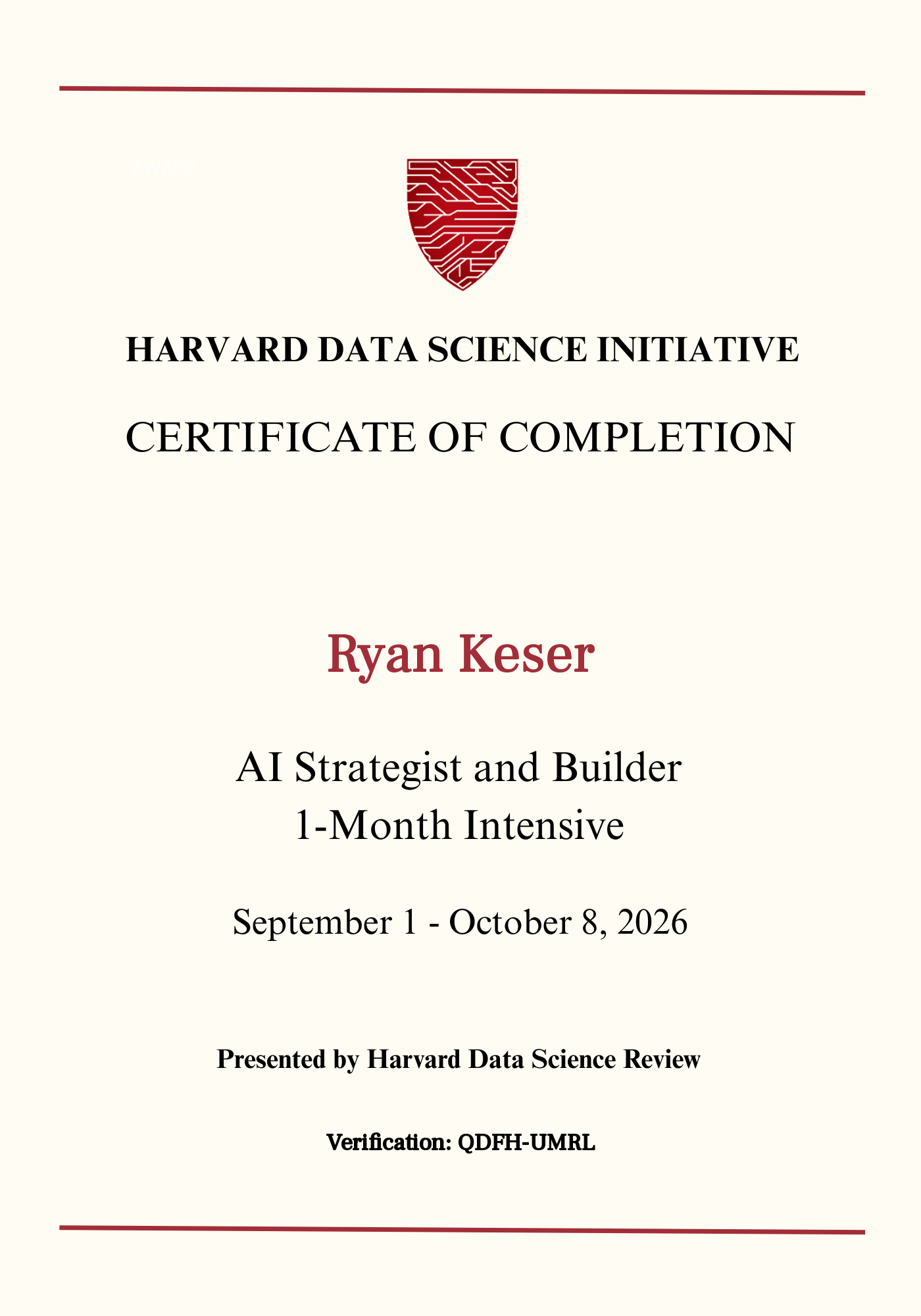 User Certificate
