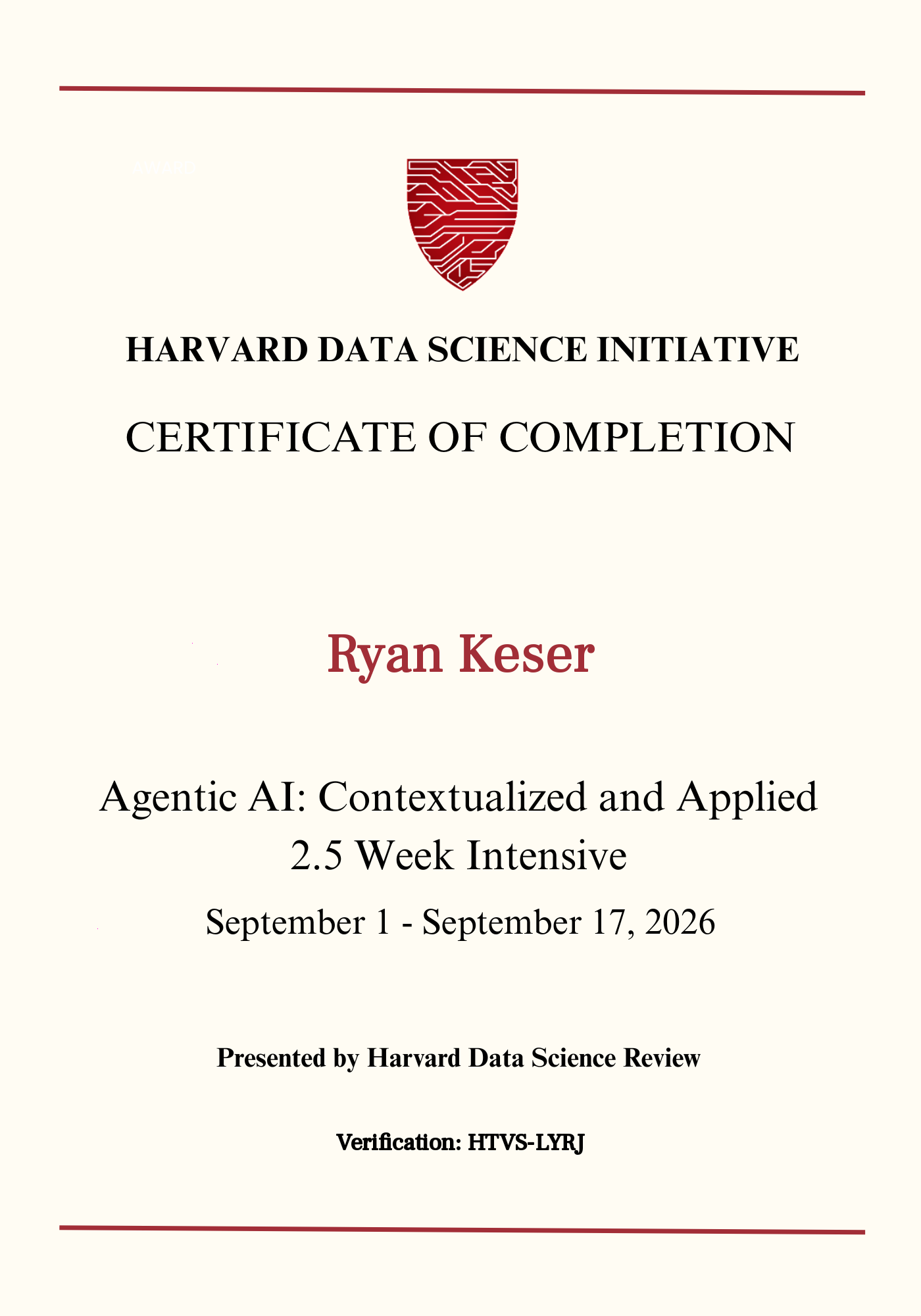 User Certificate