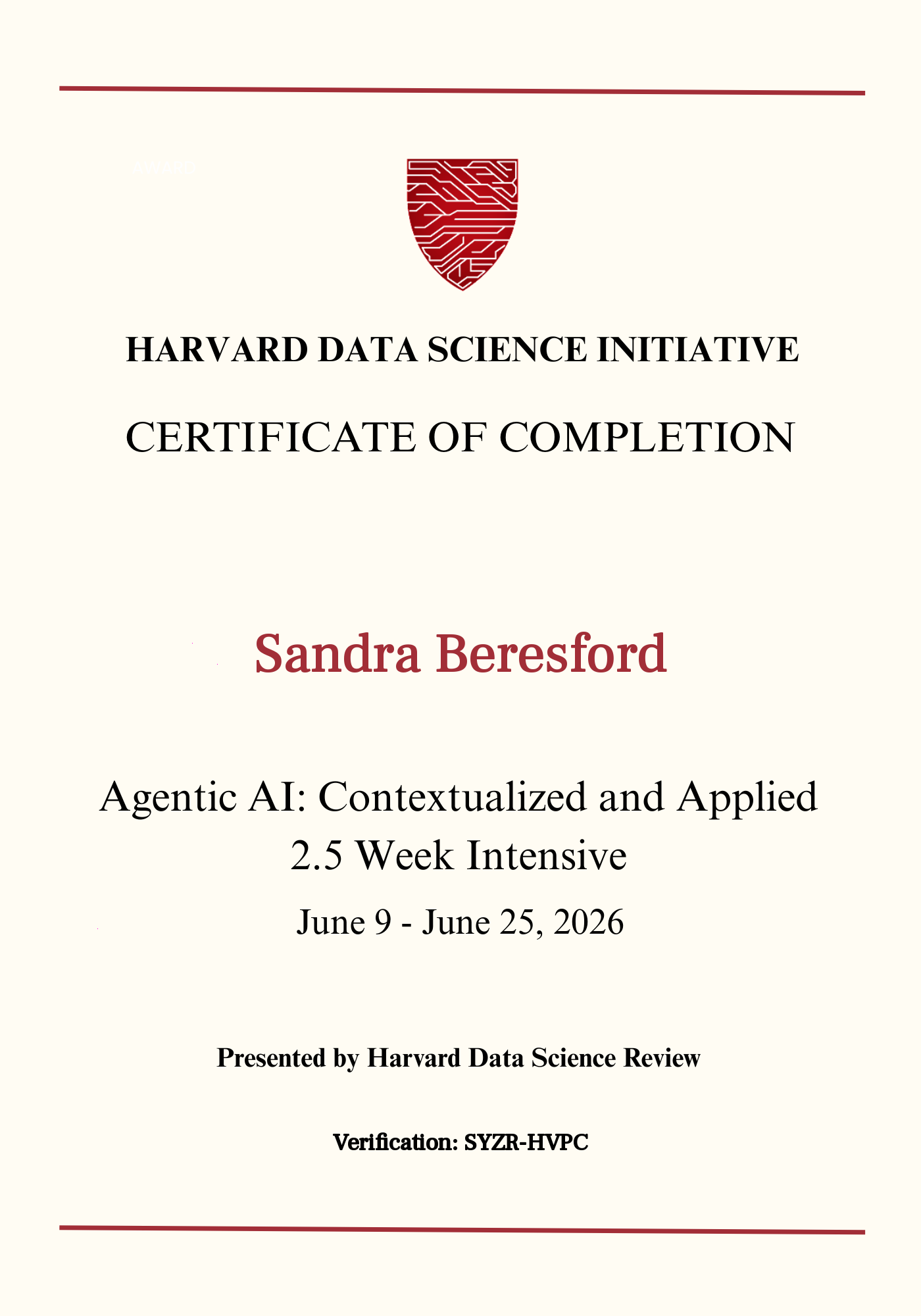 User Certificate
