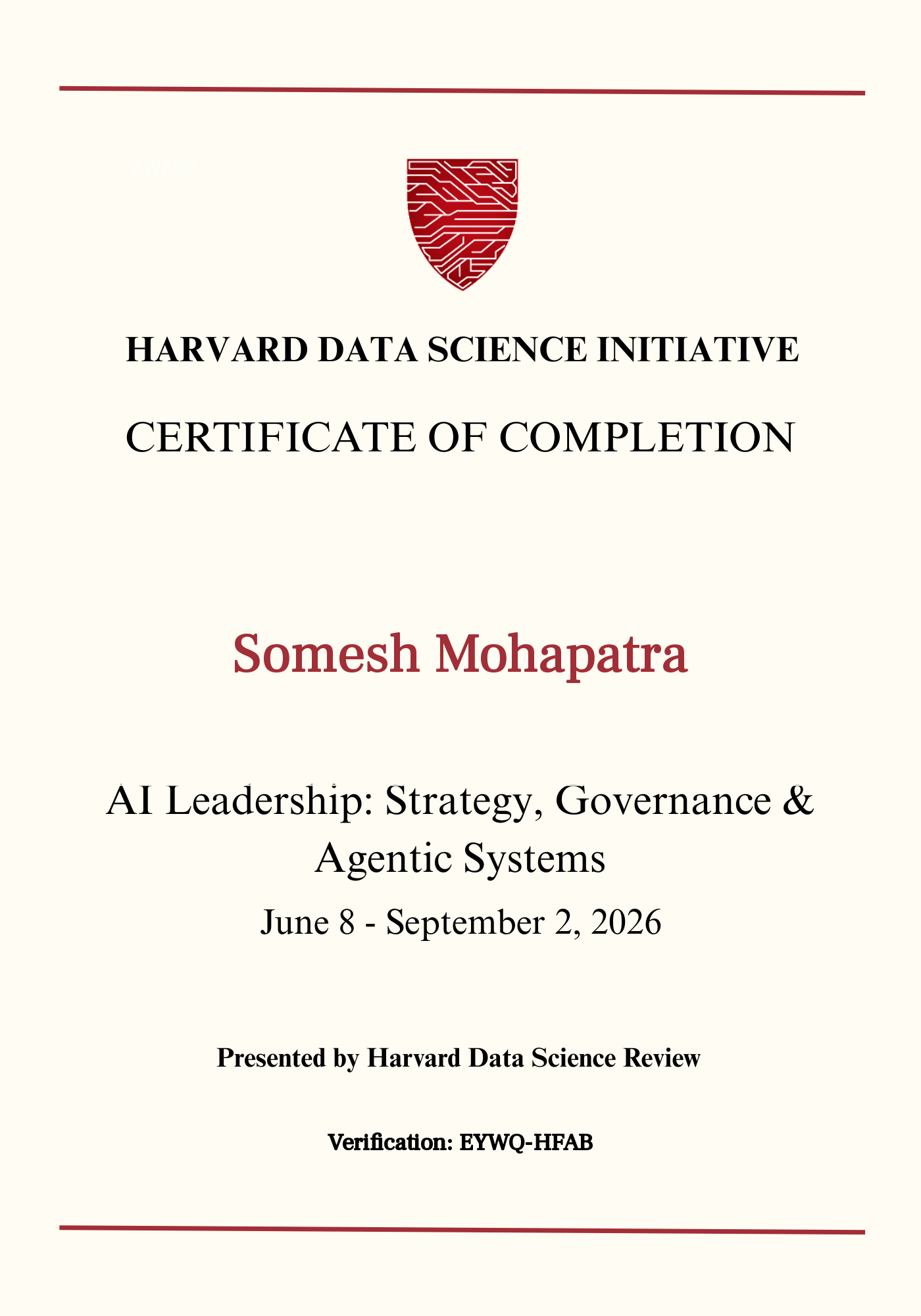 User Certificate