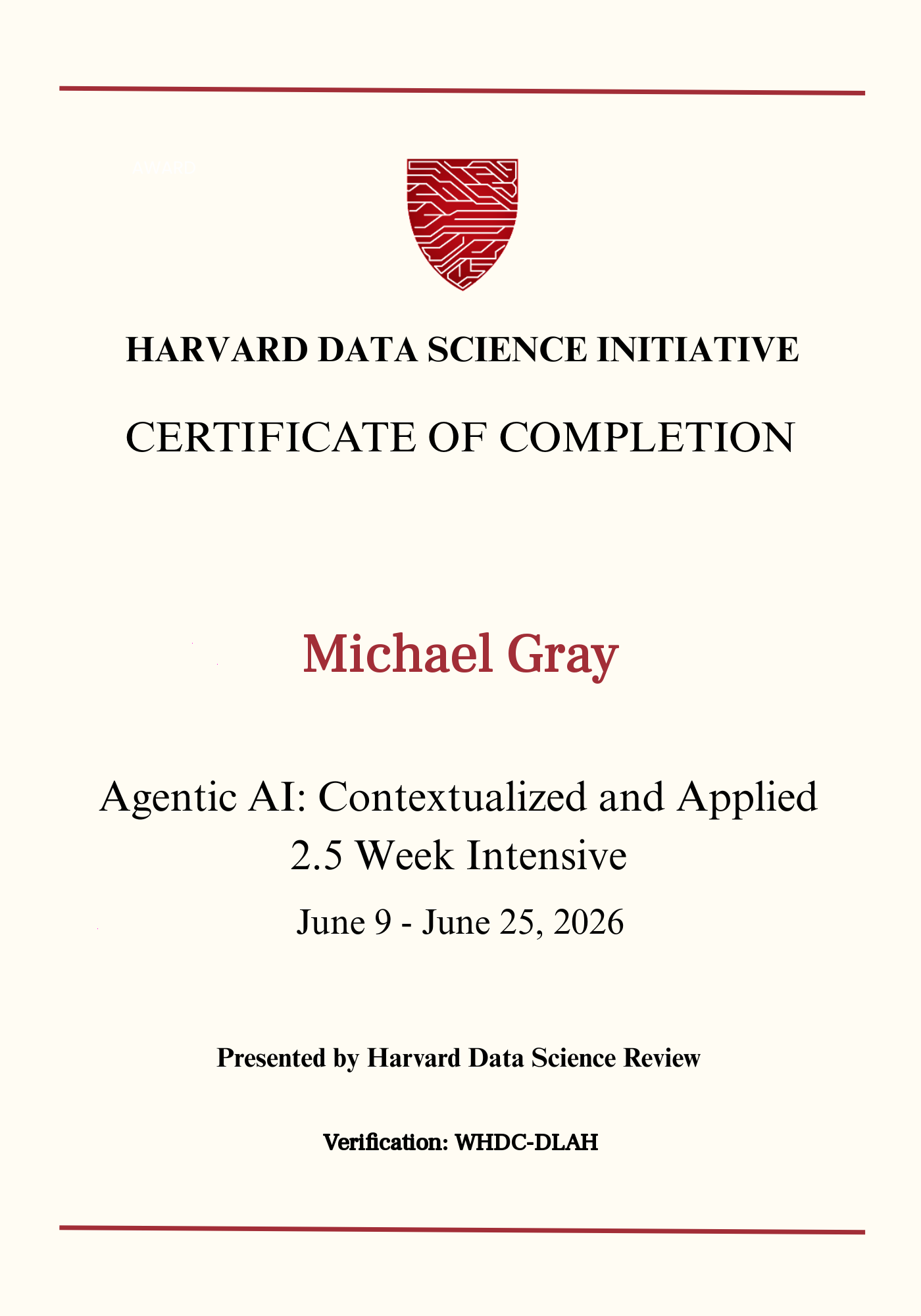 User Certificate