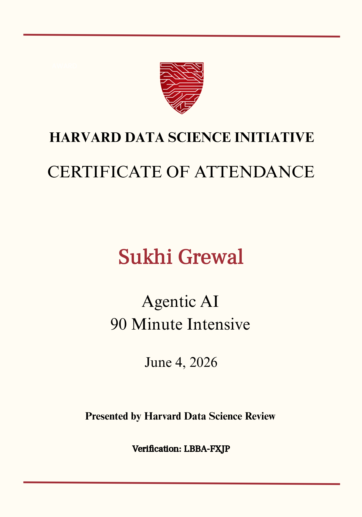 User Certificate