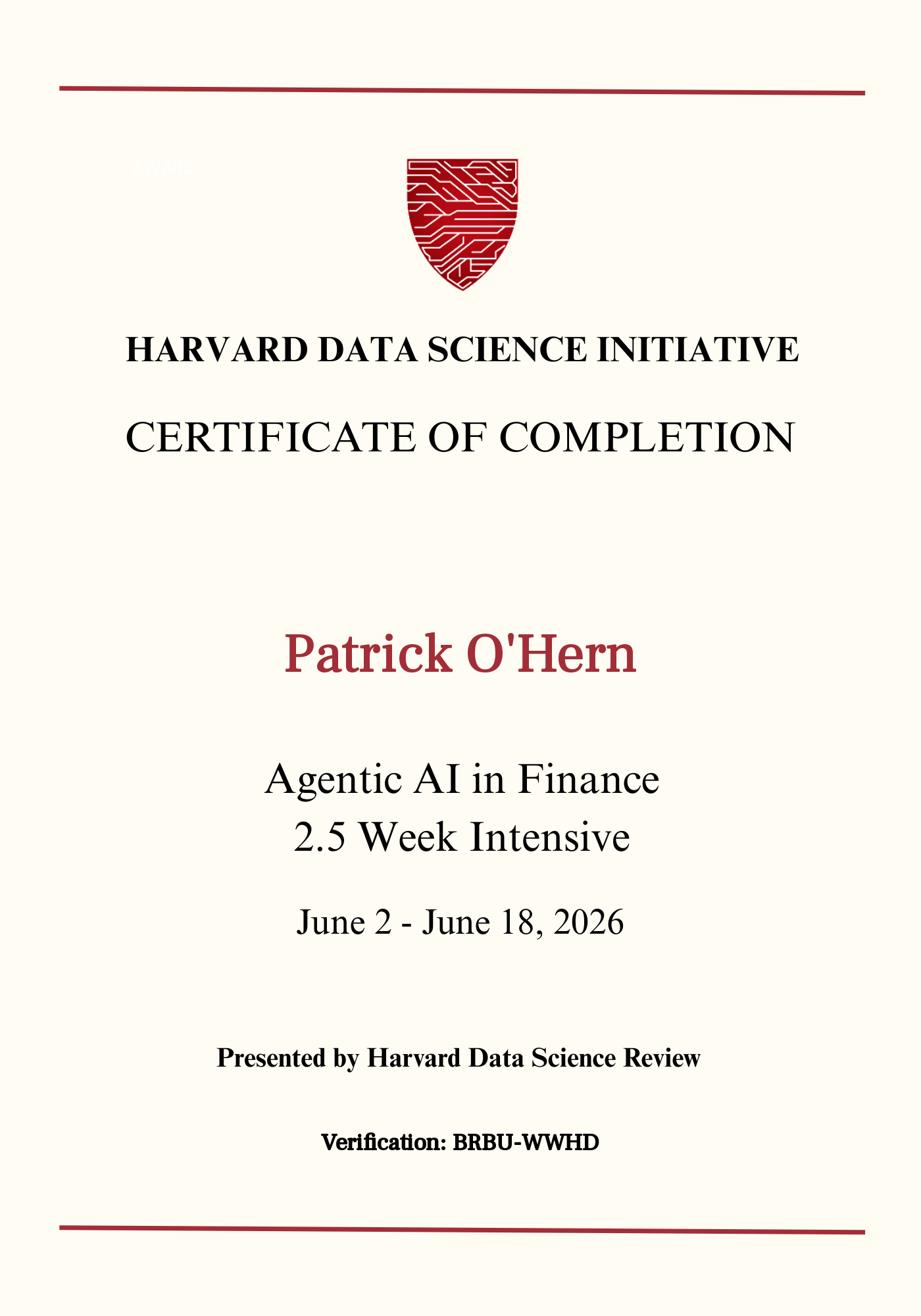User Certificate
