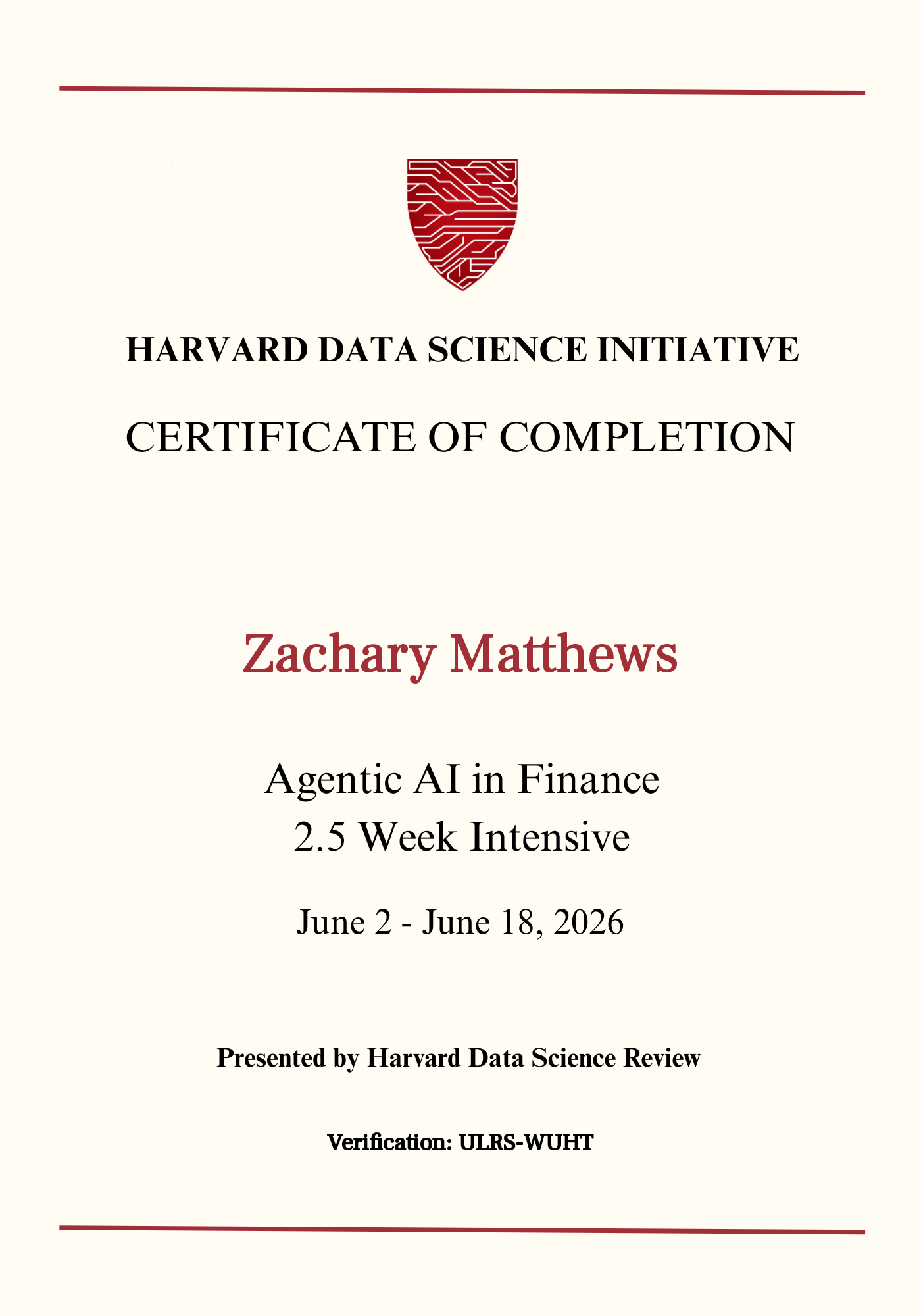 User Certificate