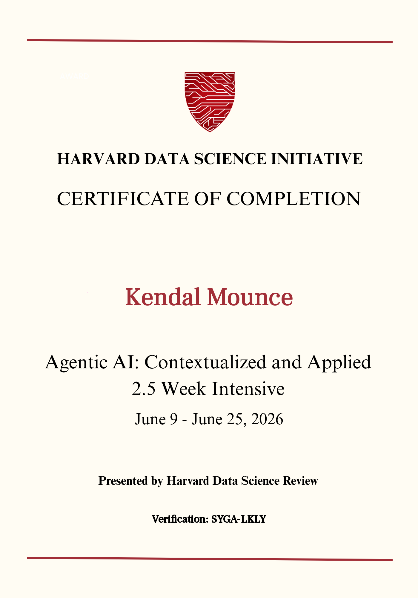 User Certificate