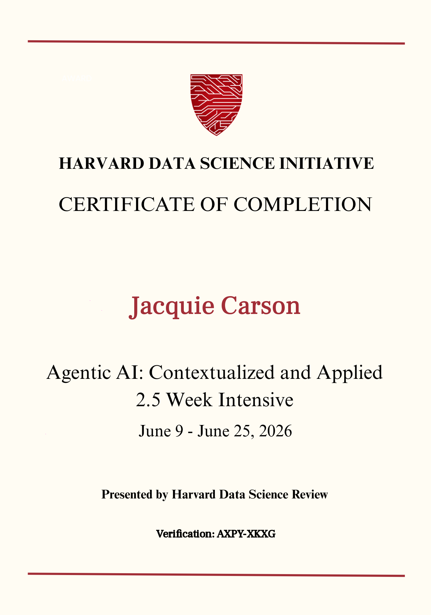 User Certificate
