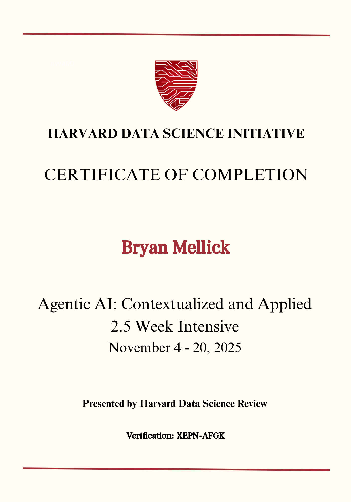 User Certificate
