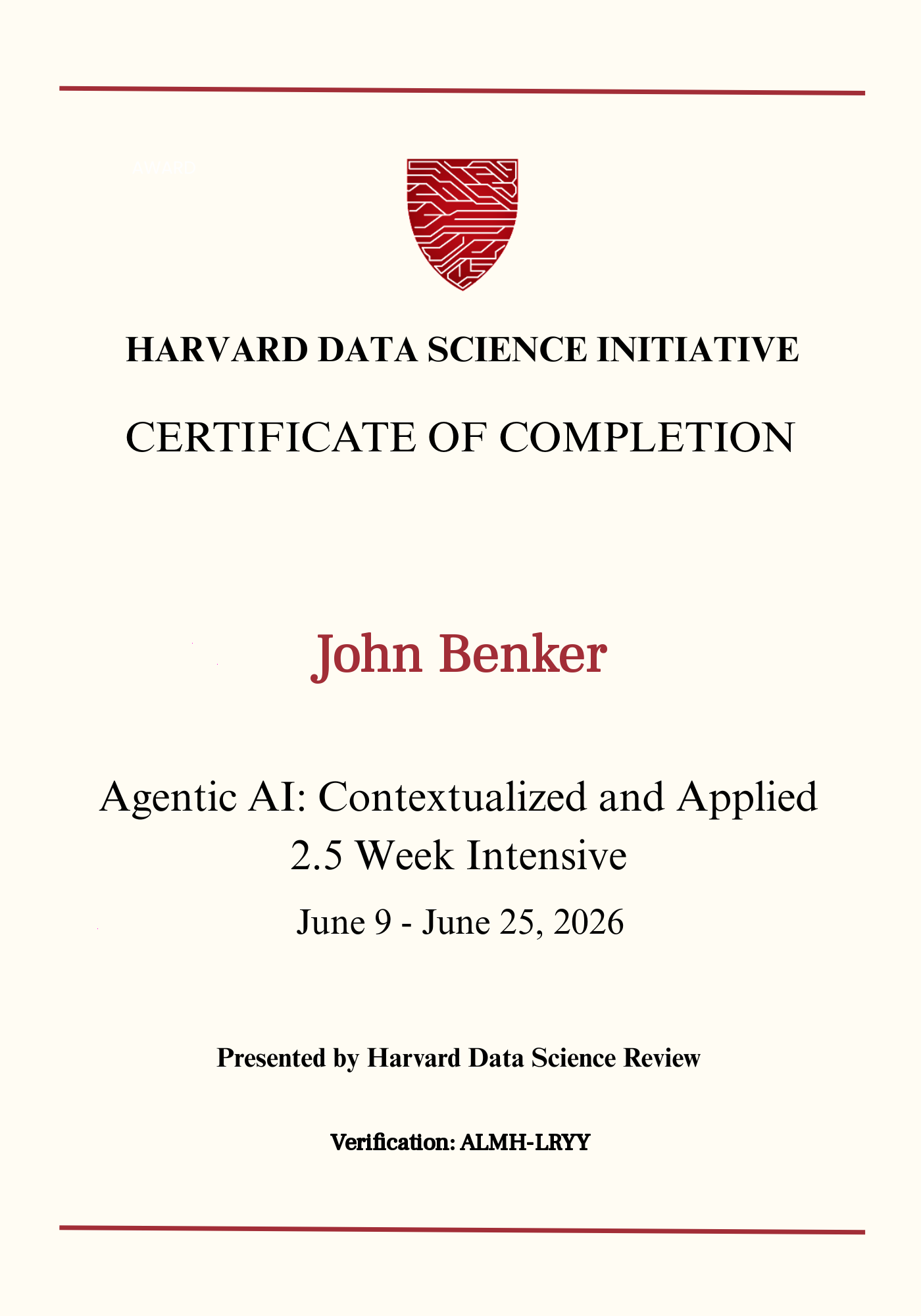 User Certificate